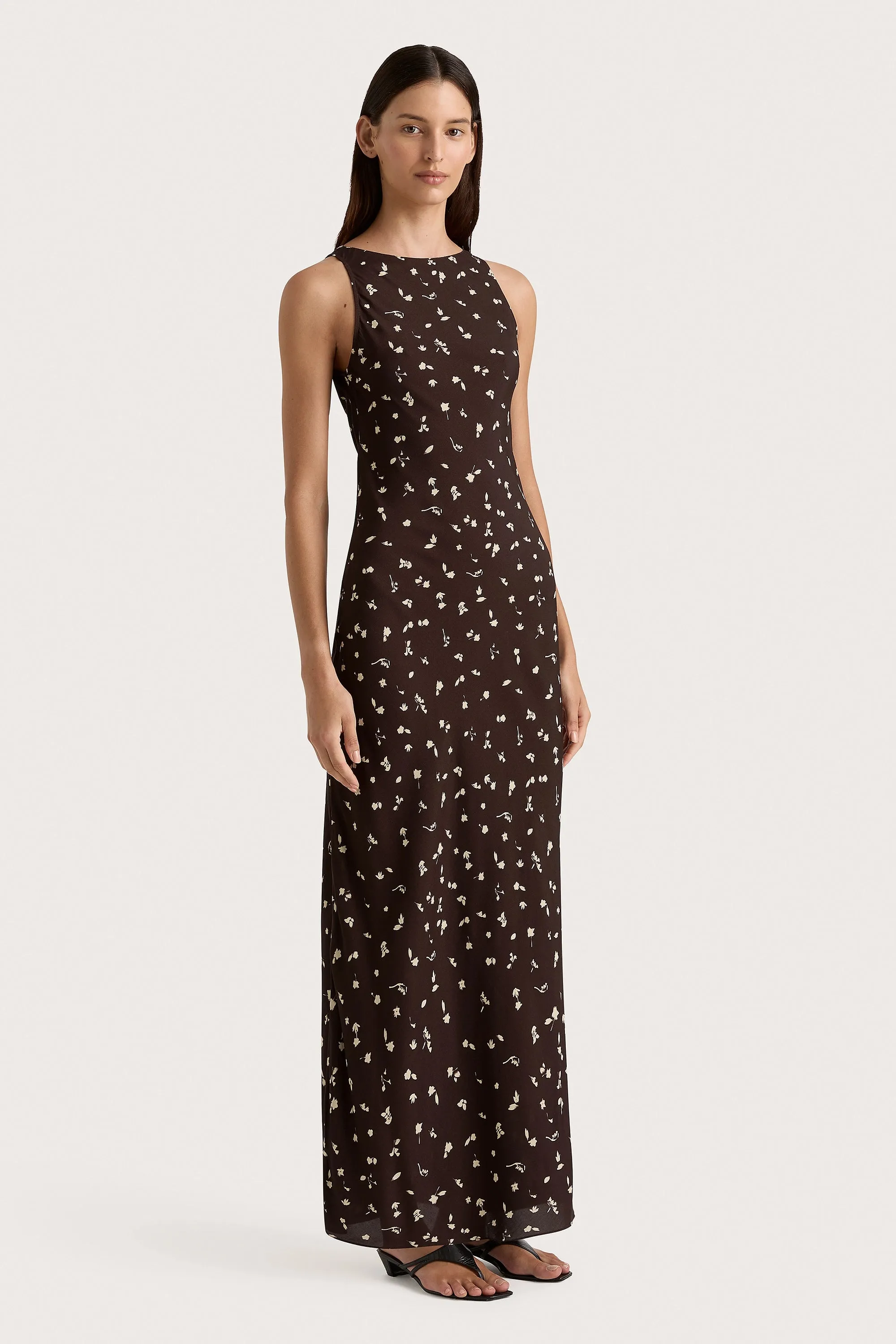 Silya Maxi Dress Clover Brown - Final Sale sold by Faithfull the Brand product image thumbnail 3