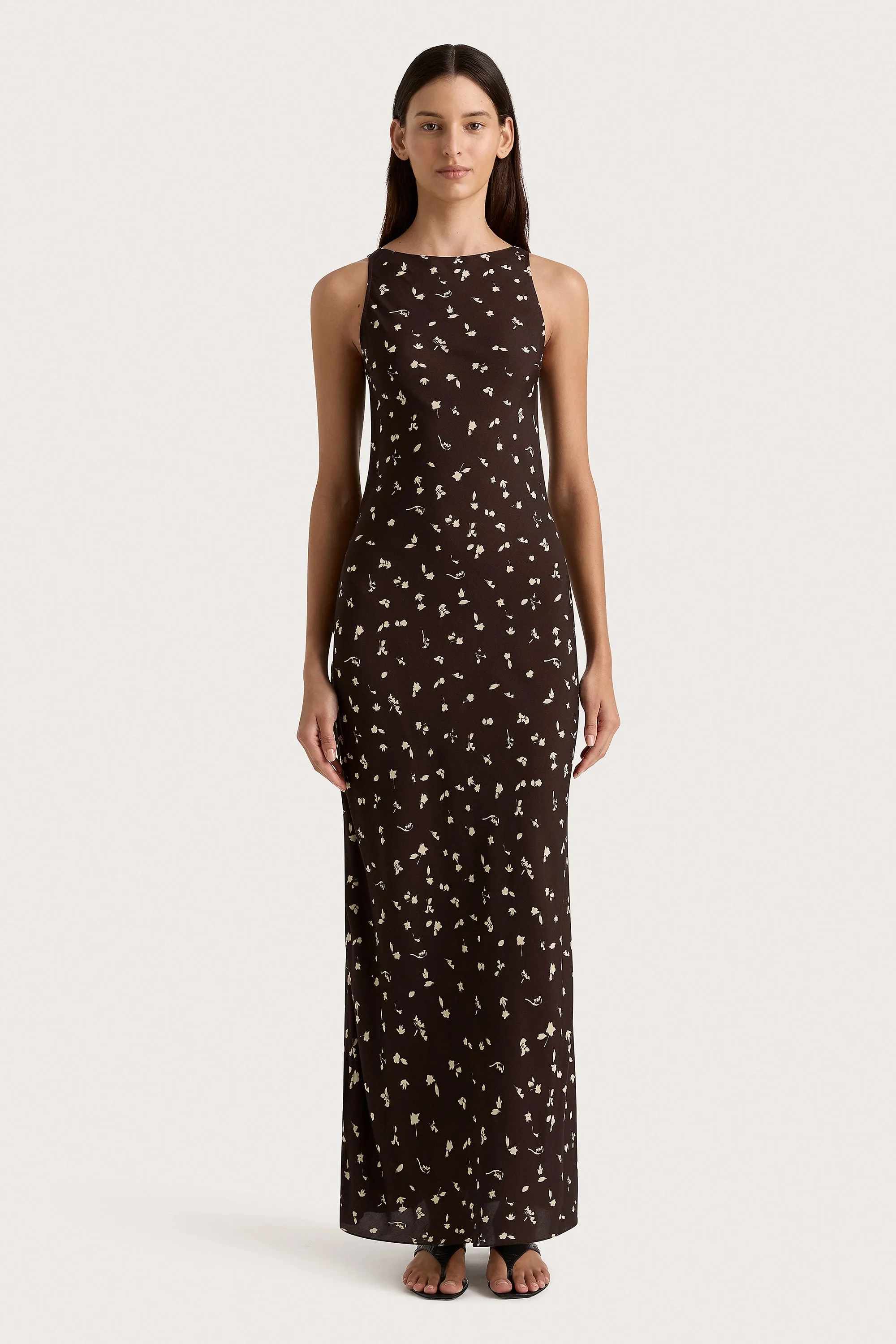 Silya Maxi Dress Clover Brown - Final Sale sold by Faithfull the Brand