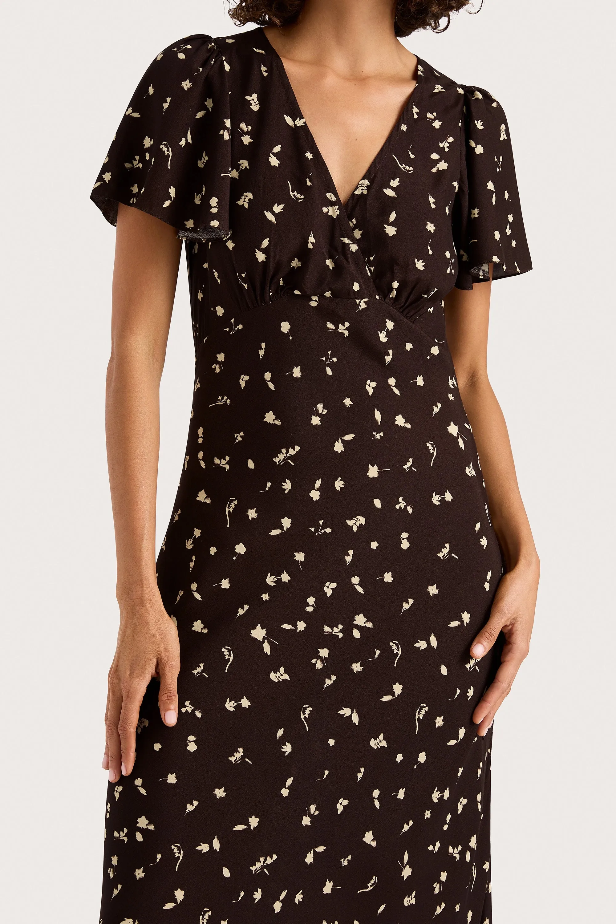 Boda Midi Dress Clover Brown - Final Sale sold by Faithfull the Brand product image thumbnail 3