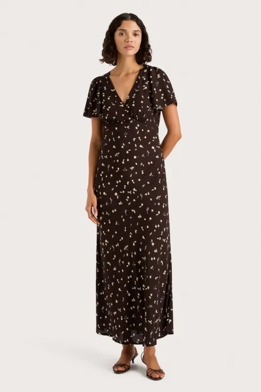 Boda Midi Dress Clover Brown - Final Sale sold by Faithfull the Brand