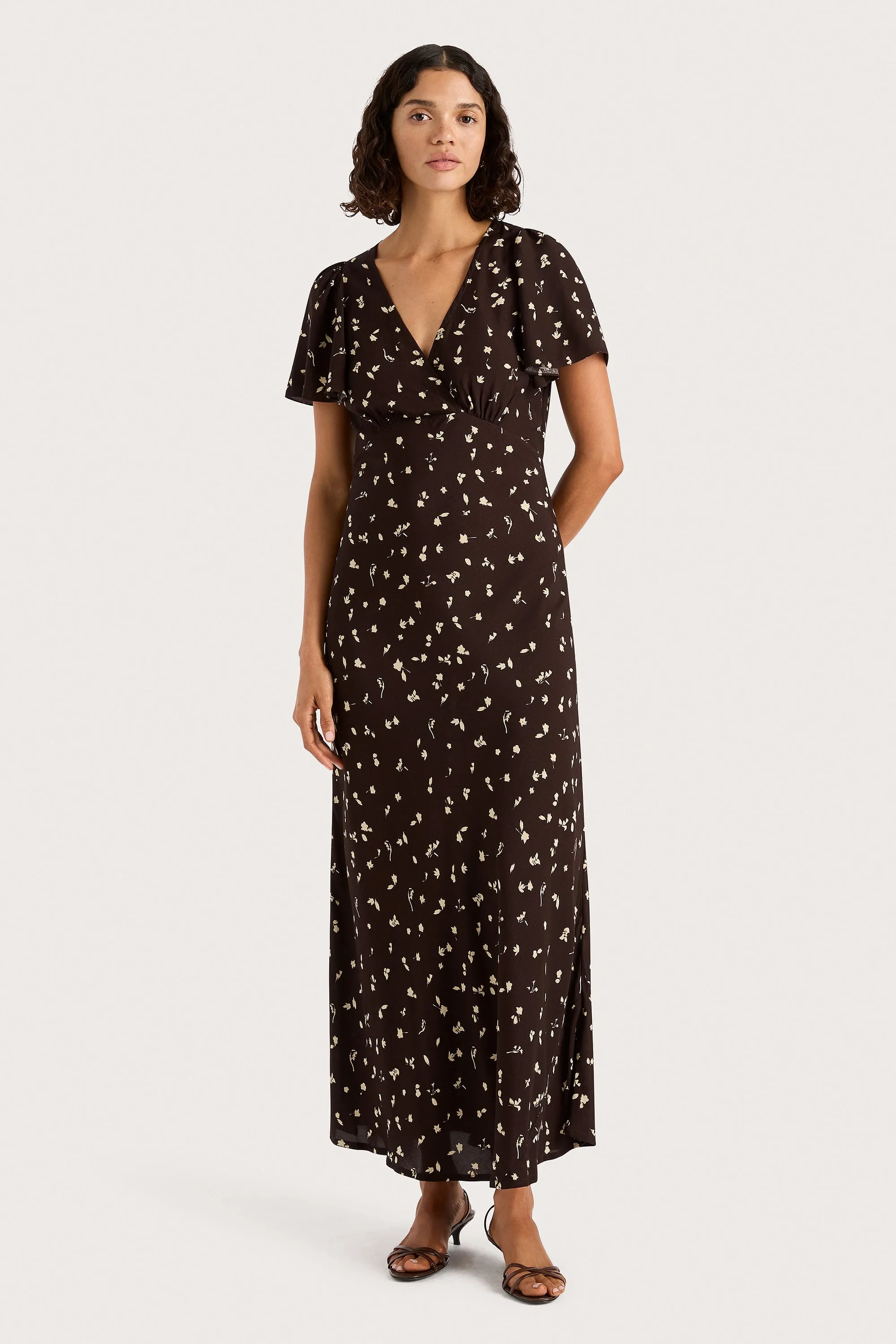 Boda Midi Dress Clover Brown - Final Sale sold by Faithfull the Brand