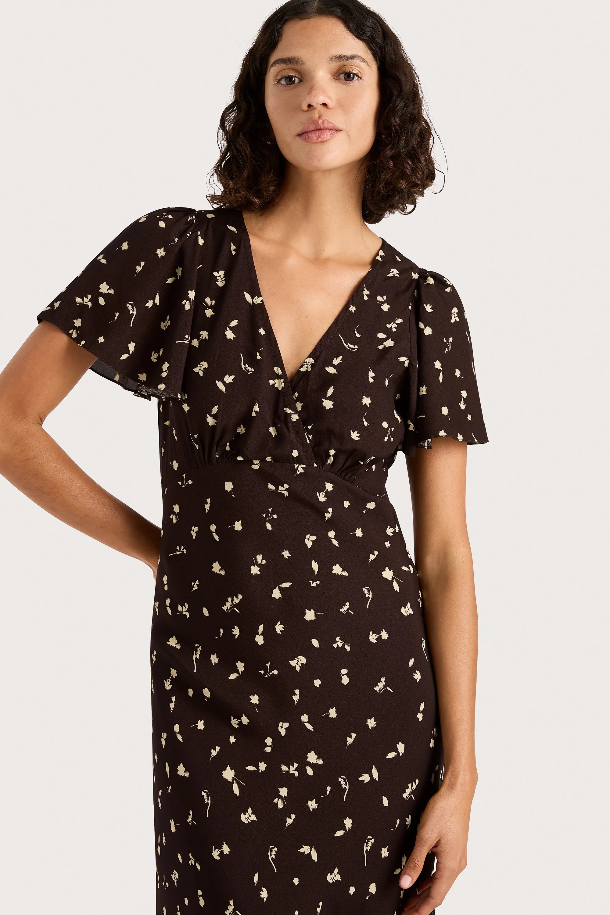 Boda Midi Dress Clover Brown - Final Sale sold by Faithfull the Brand product image thumbnail 2