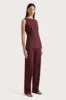 Emilie Trouser Bordeaux - Final Sale sold by Faithfull the Brand