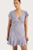 Alba Mini Dress Amaryllis Floral Blue - Final Sale sold by Faithfull the Brand
