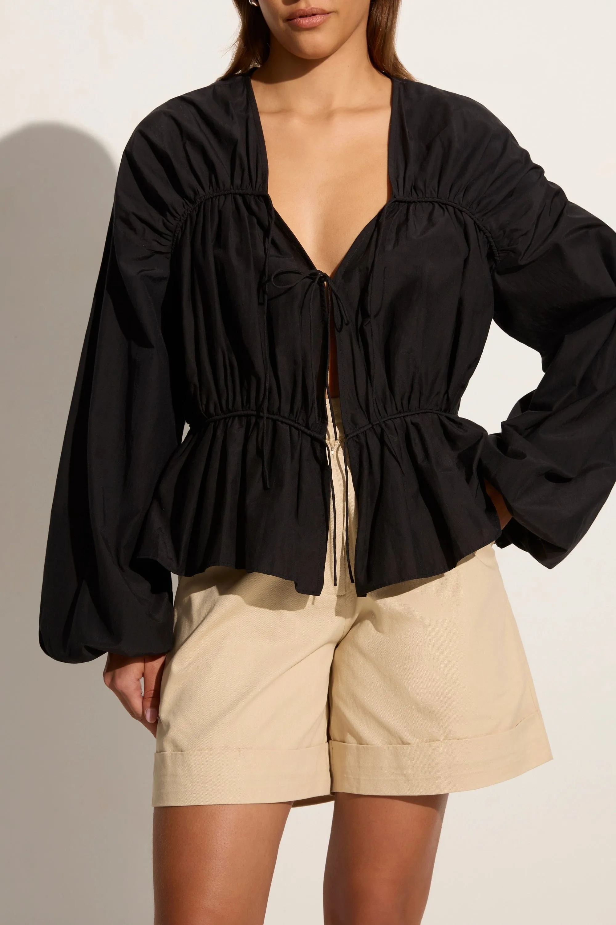 Mondello Top Black sold by Faithfull the Brand product image thumbnail 2