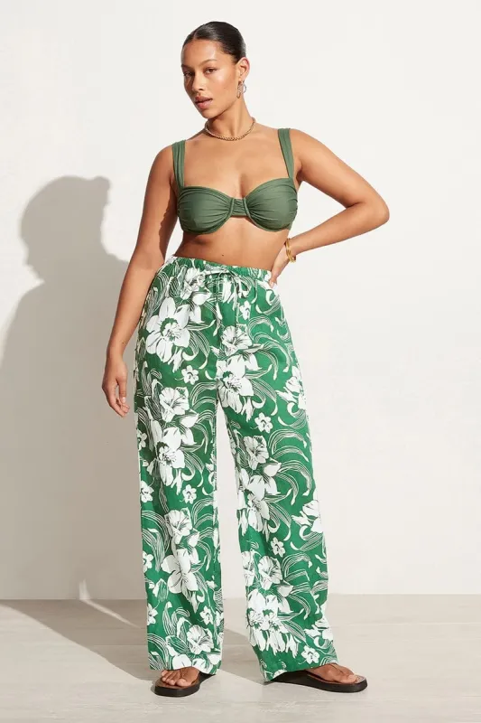 Le Pacifique Pants Camara Floral Print Green - Final Sale sold by Faithfull the Brand