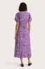 Bellavista Midi Dress Meander Micro Purple - Final Sale sold by Faithfull the Brand