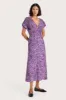 Bellavista Midi Dress Meander Micro Purple - Final Sale sold by Faithfull the Brand