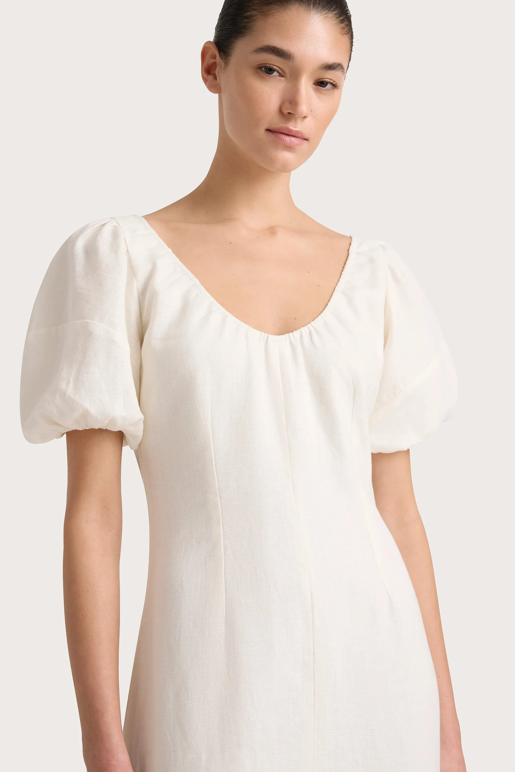Vence Midi Dress White sold by Faithfull the Brand product image thumbnail 3
