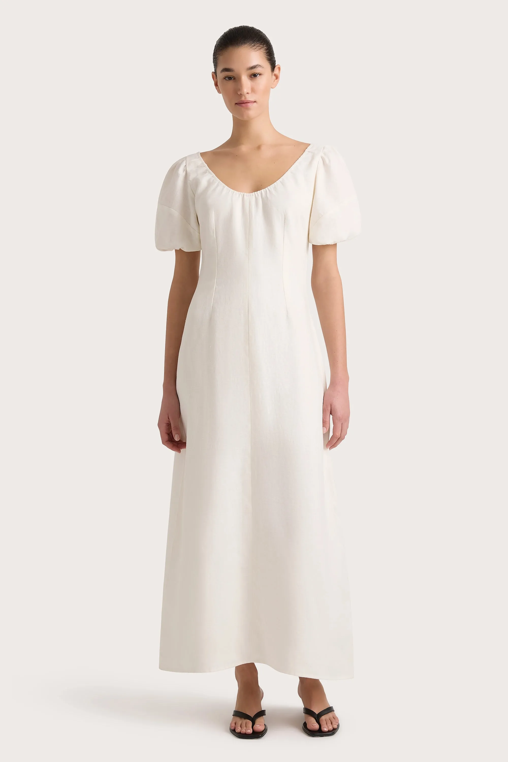 Vence Midi Dress White sold by Faithfull the Brand product image thumbnail 4