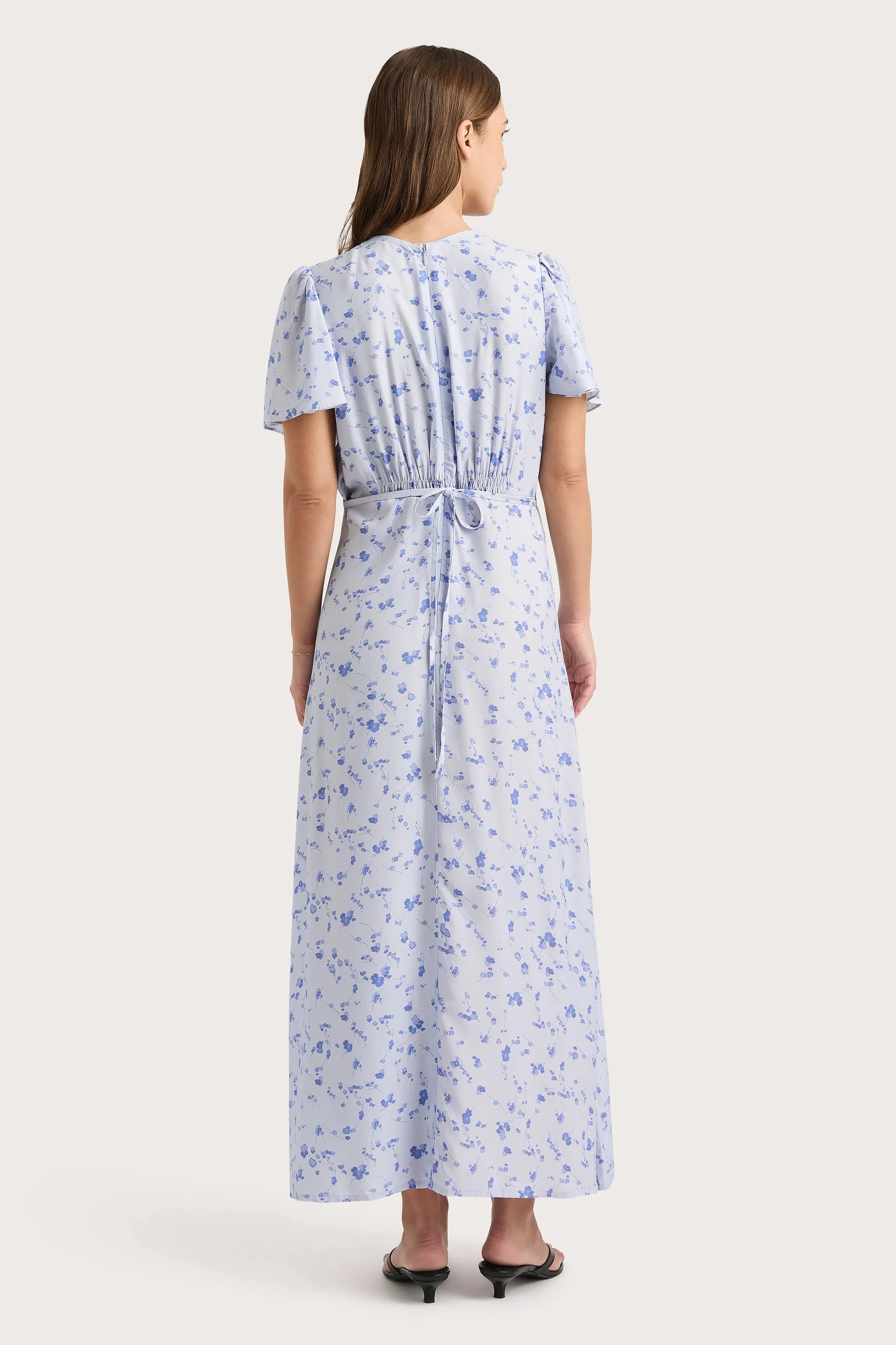 Tae Midi Dress Blossom Blue sold by Faithfull the Brand product image thumbnail 5