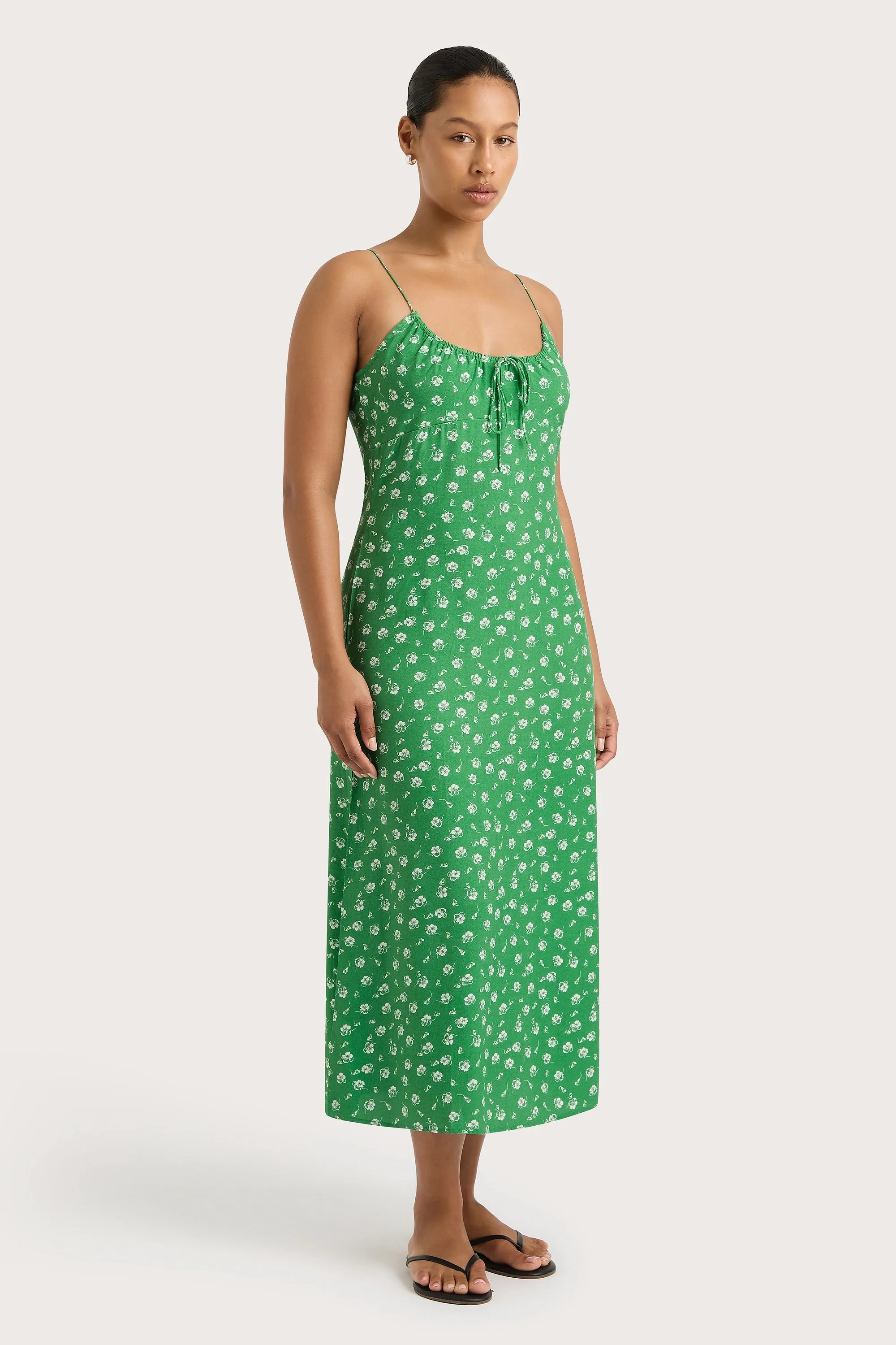 Pau Midi Dress Green - Final Sale sold by Faithfull the Brand product image thumbnail 3