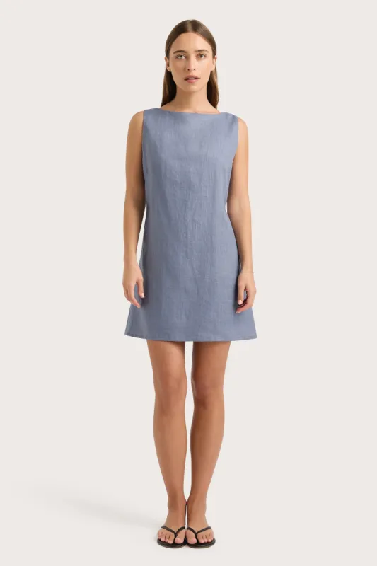Nazarit Mini Dress Cornflower Blue - Final Sale sold by Faithfull the Brand