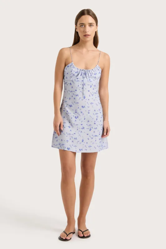 Pau Mini Dress Blossom Blue - Final Sale sold by Faithfull the Brand