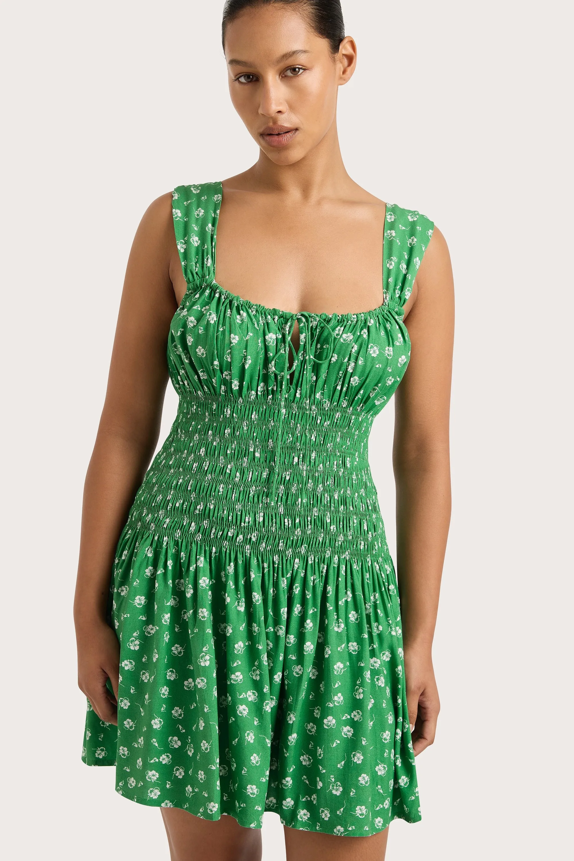Yerres Mini Dress Green - Final Sale sold by Faithfull the Brand product image thumbnail 2