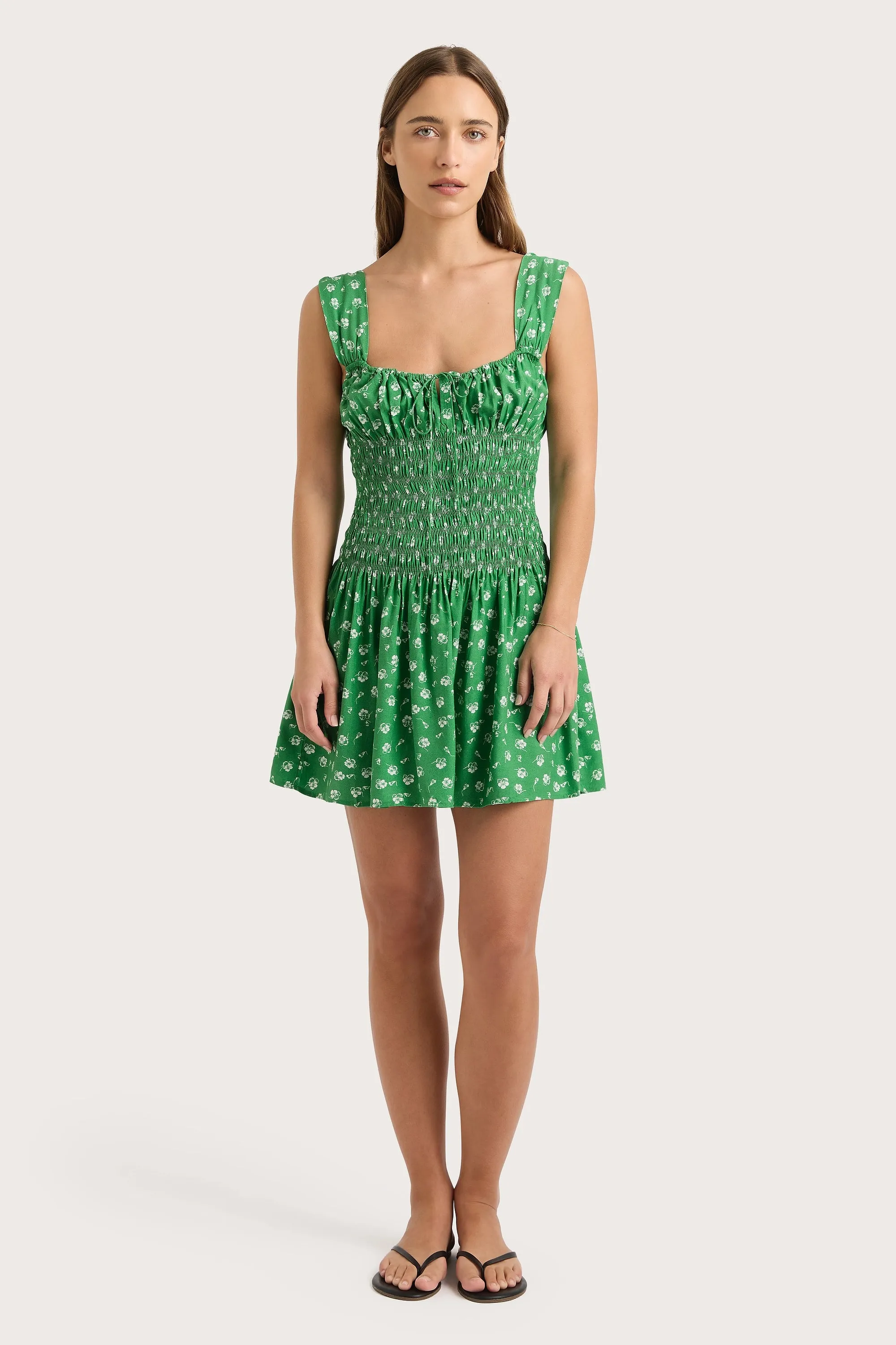Yerres Mini Dress Green - Final Sale sold by Faithfull the Brand product image thumbnail 4