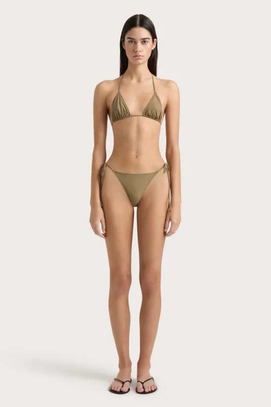 Sete Bikini Top Khaki - Final Sale sold by Faithfull the Brand