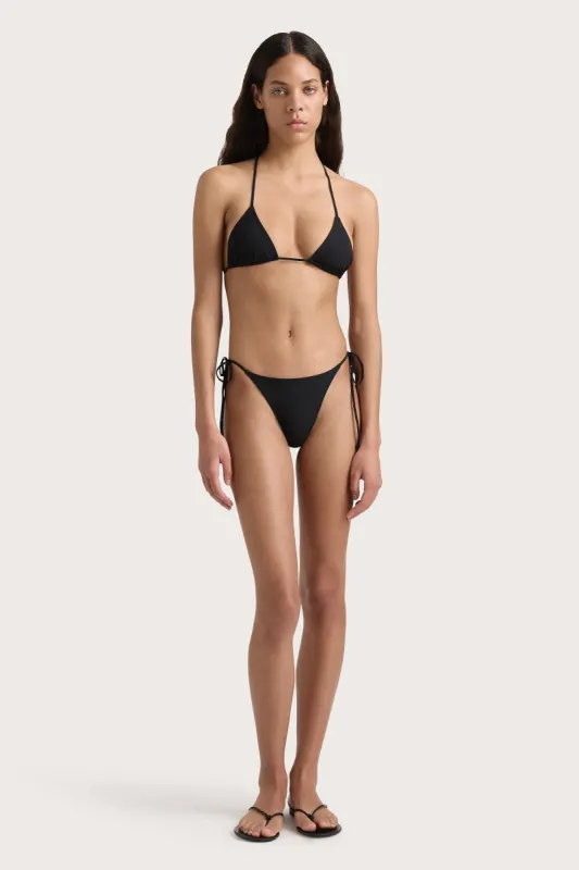 Sete Bikini Top Black sold by Faithfull the Brand