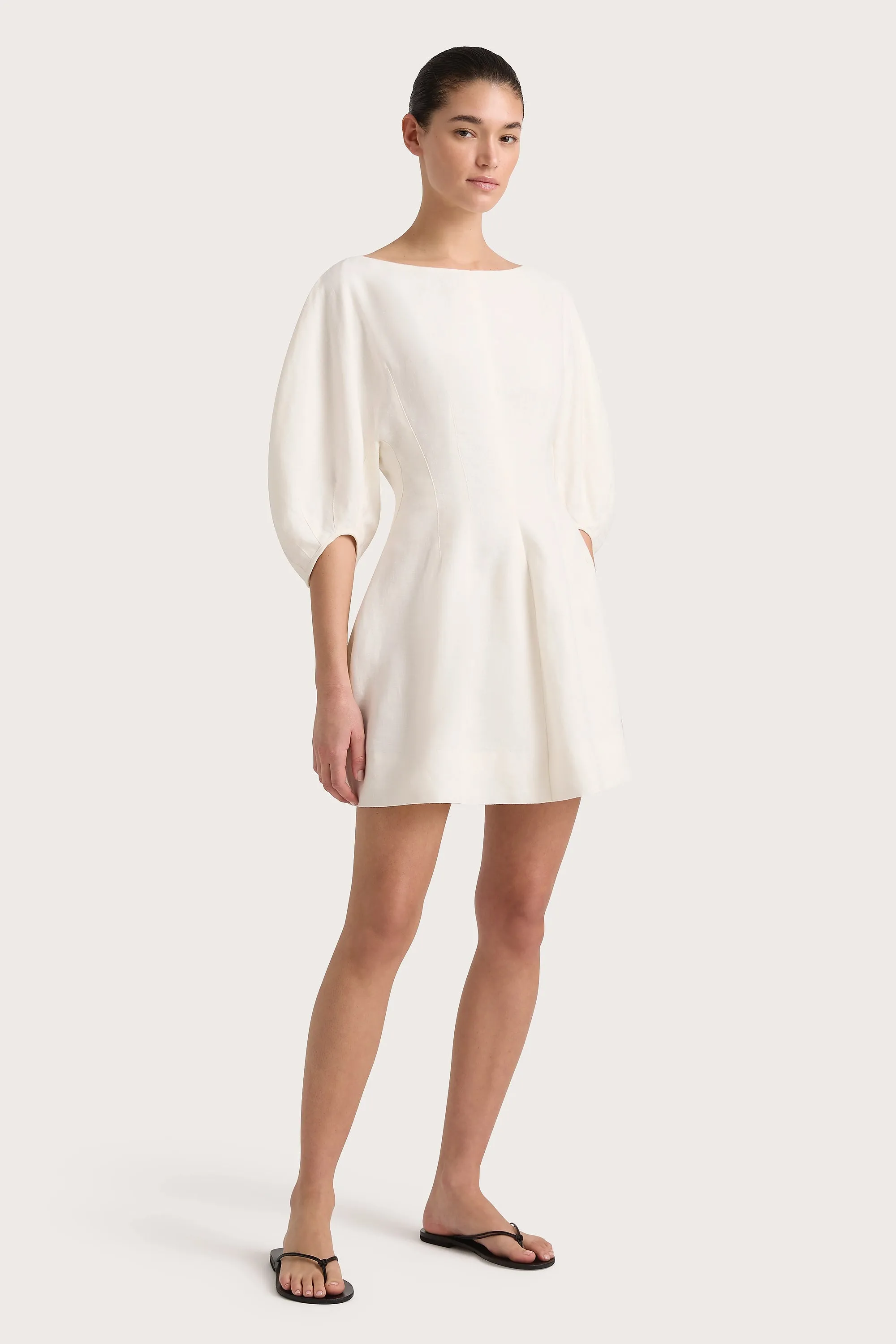 Lowen Mini Dress White - Final Sale sold by Faithfull the Brand product image thumbnail 3