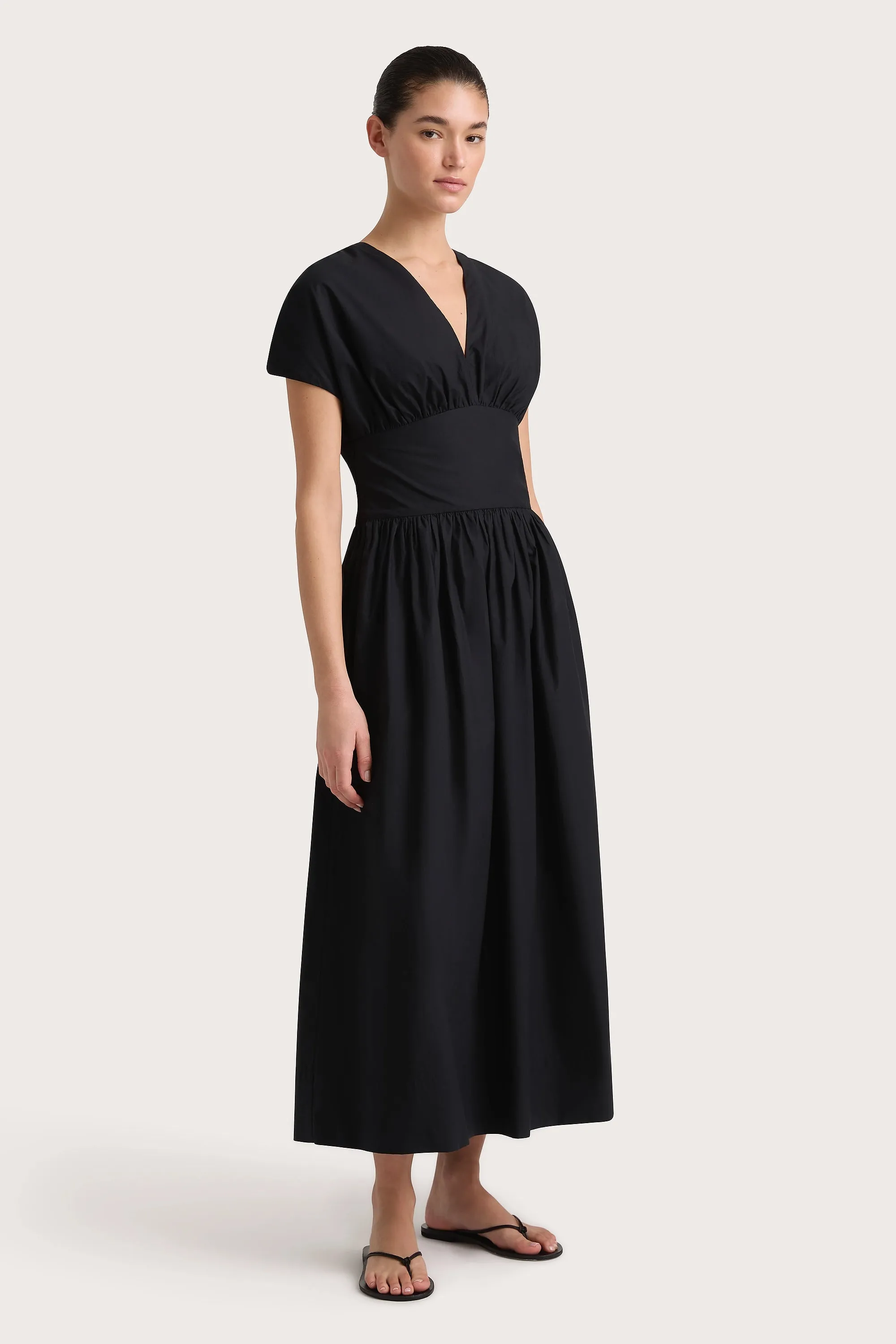 Auve Midi Dress Black sold by Faithfull the Brand product image thumbnail 2