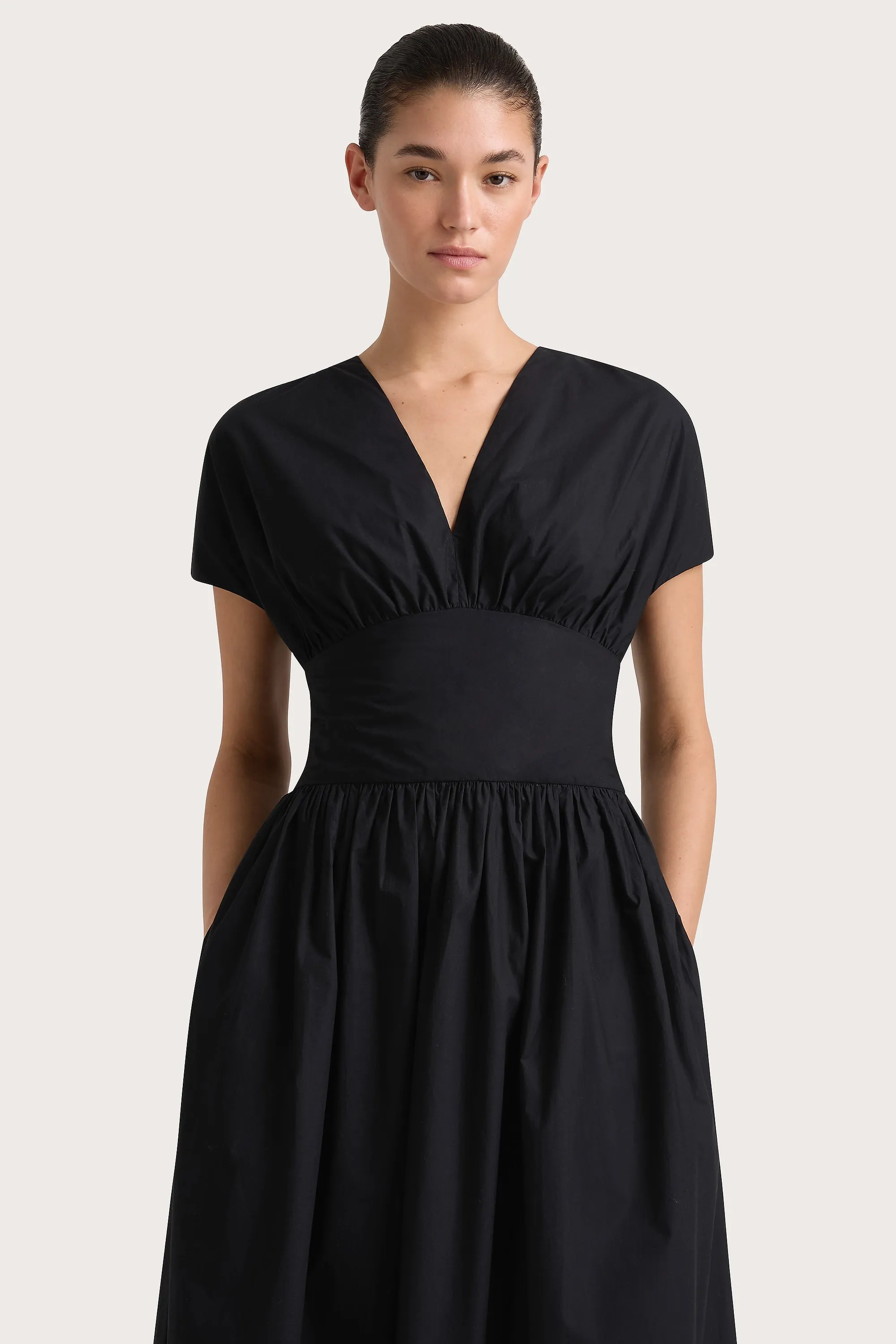 Auve Midi Dress Black sold by Faithfull the Brand product image thumbnail 3