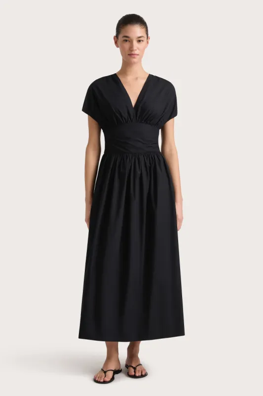 Auve Midi Dress Black sold by Faithfull the Brand