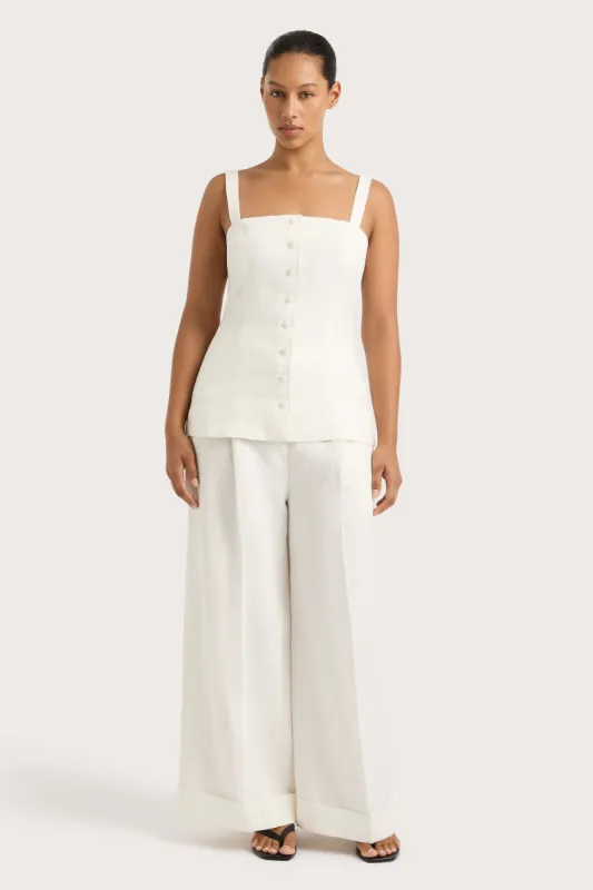 Clove Trouser White - Final Sale made by Faithfull the Brand