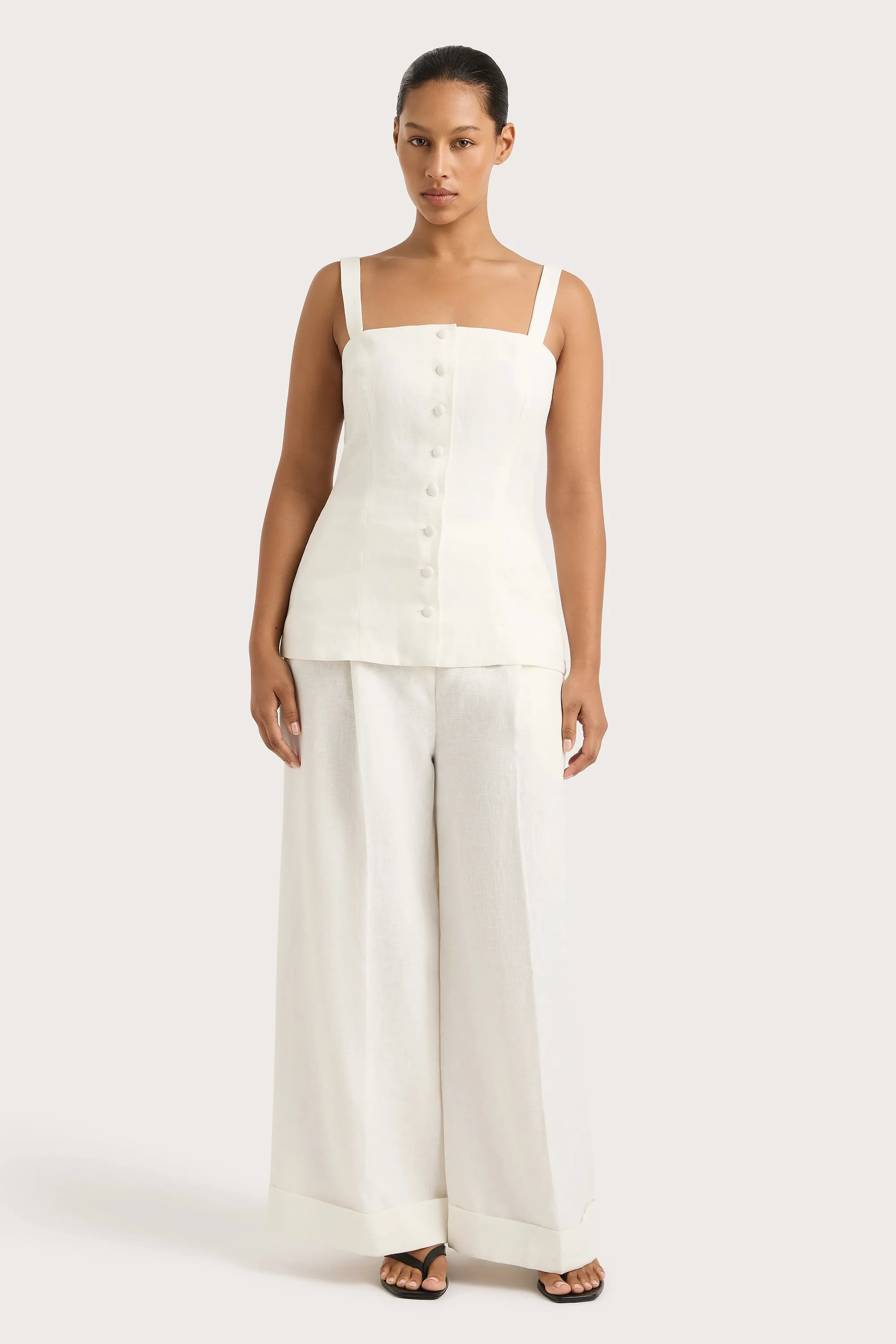 Clove Trouser White - Final Sale sold by Faithfull the Brand