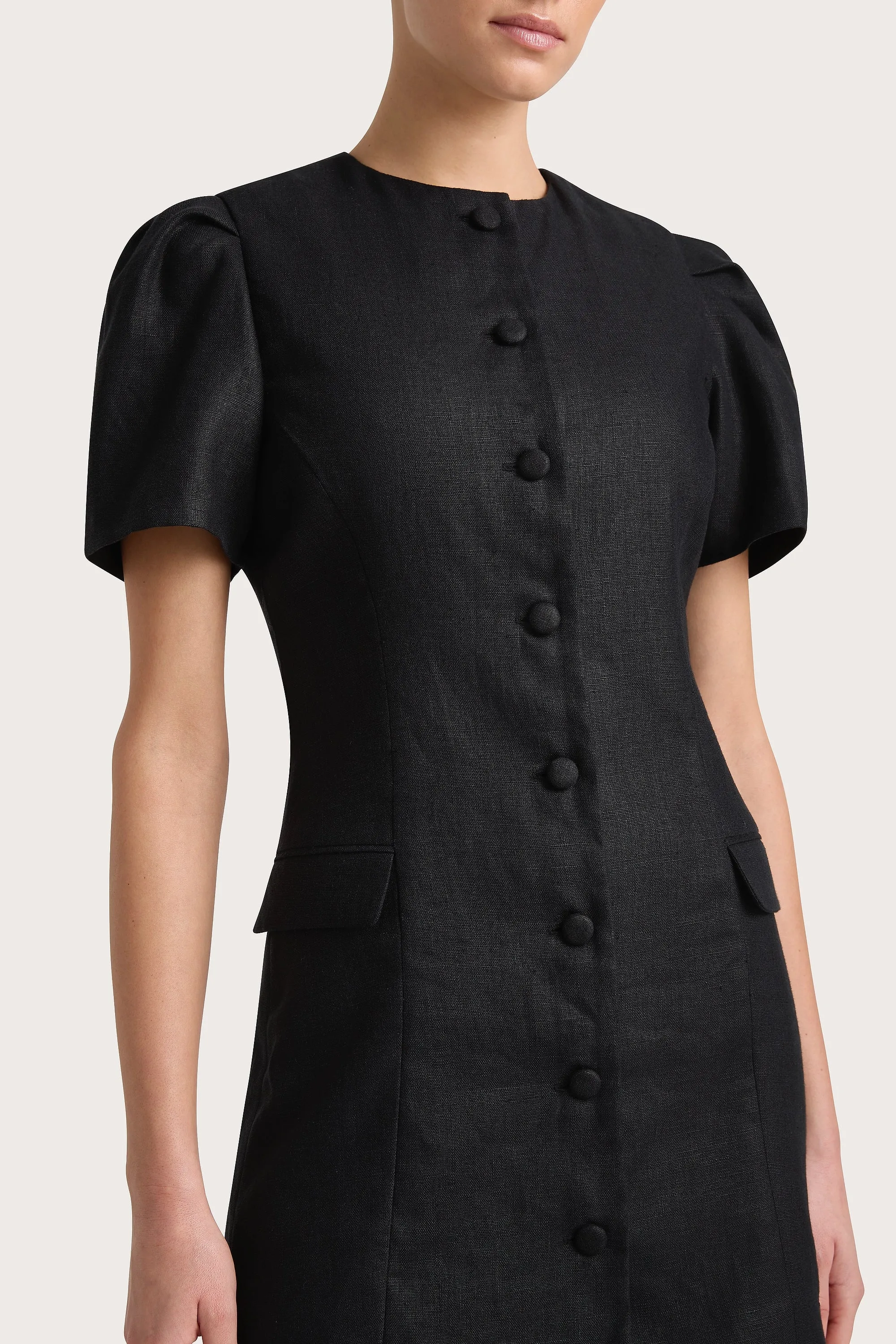 Emma Mini Dress Black - Final Sale sold by Faithfull the Brand product image thumbnail 4