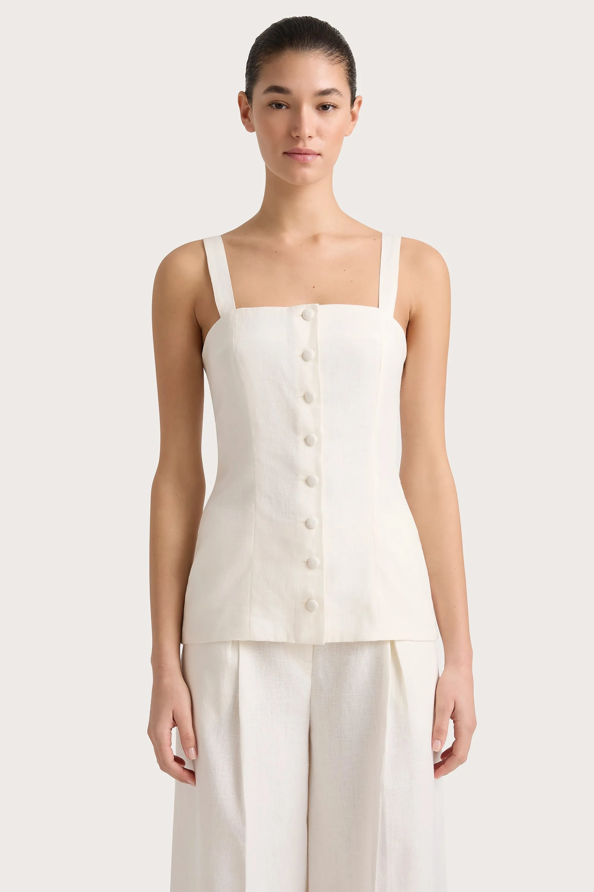 Corbiere Vest White - Final Sale sold by Faithfull the Brand product image thumbnail 5