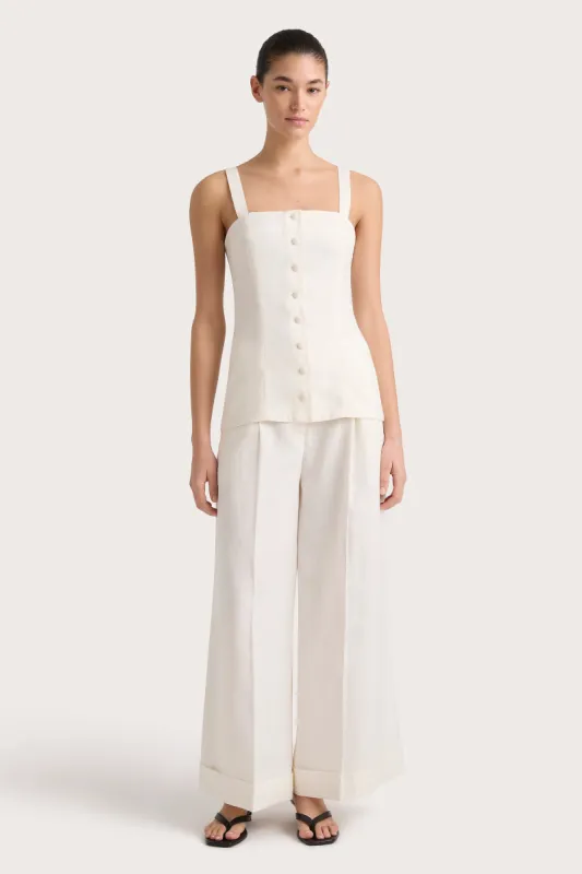 Corbiere Vest White sold by Faithfull the Brand