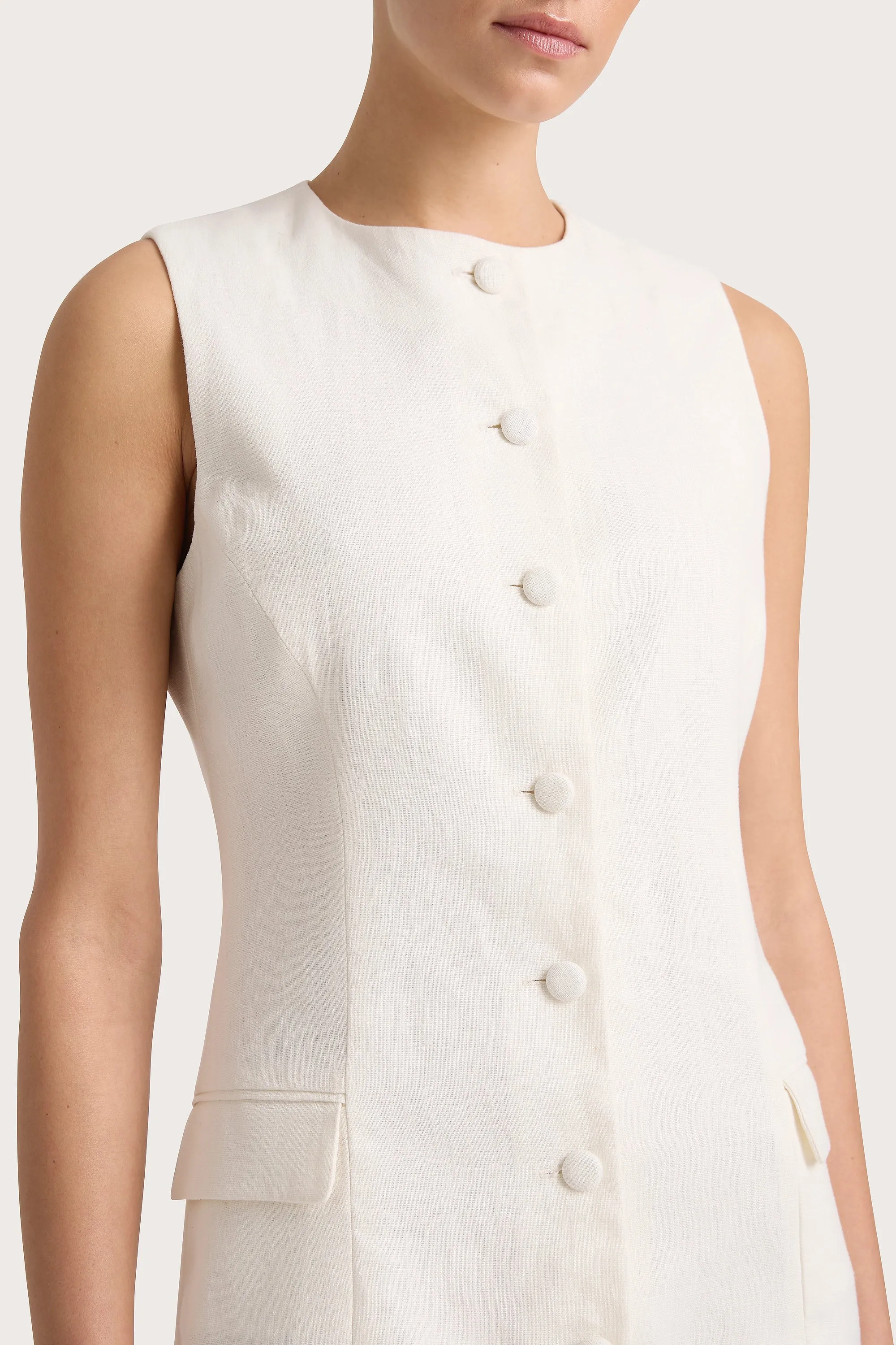 Jane Mini Dress White - Final Sale sold by Faithfull the Brand product image thumbnail 3