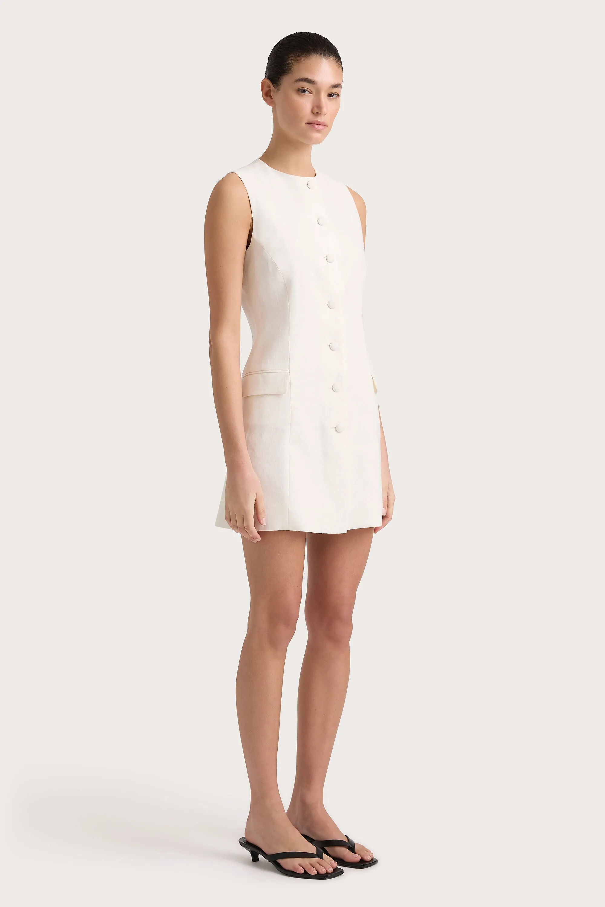 Jane Mini Dress White - Final Sale sold by Faithfull the Brand product image thumbnail 5