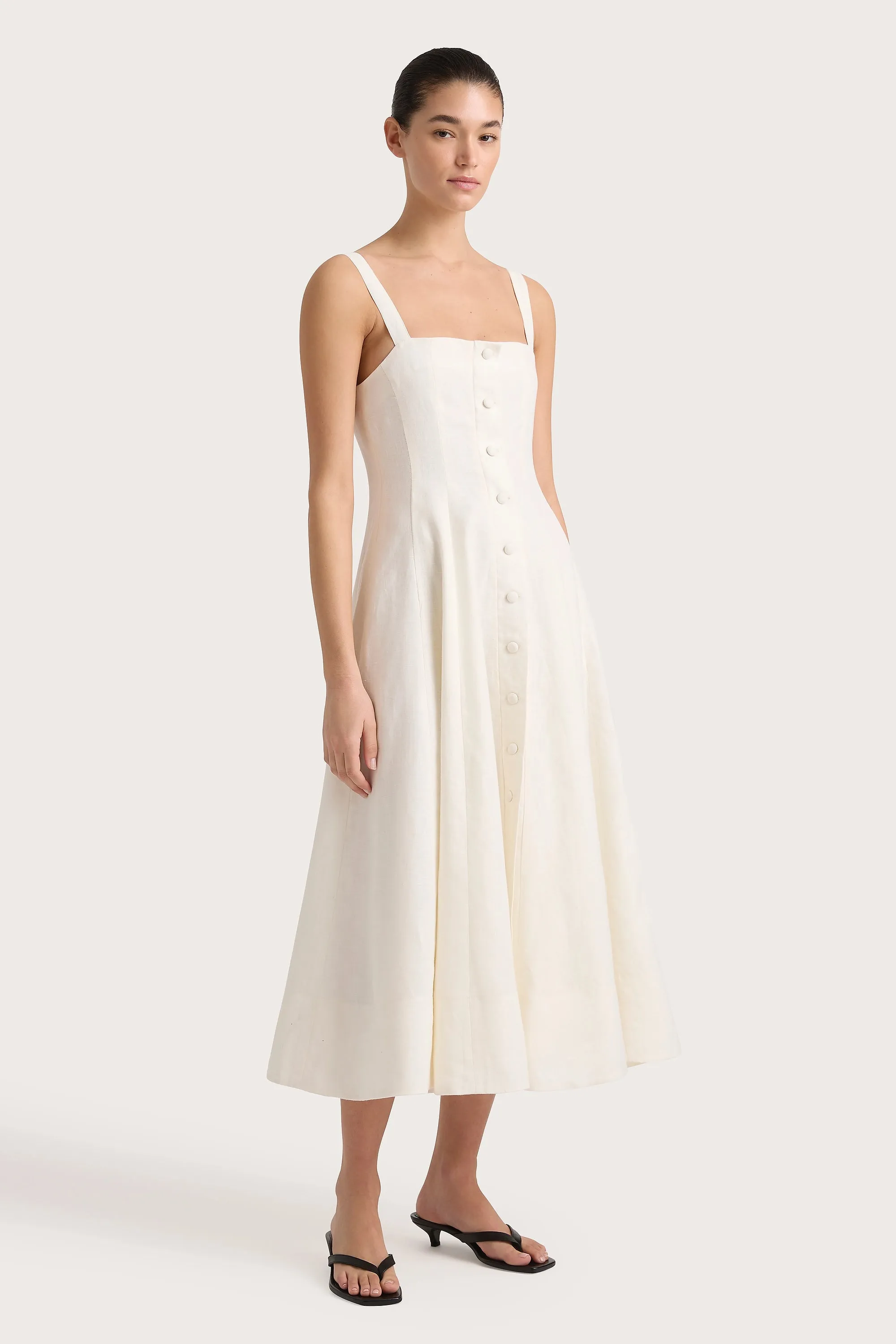 Corbiere Dress White - Final Sale sold by Faithfull the Brand product image thumbnail 3