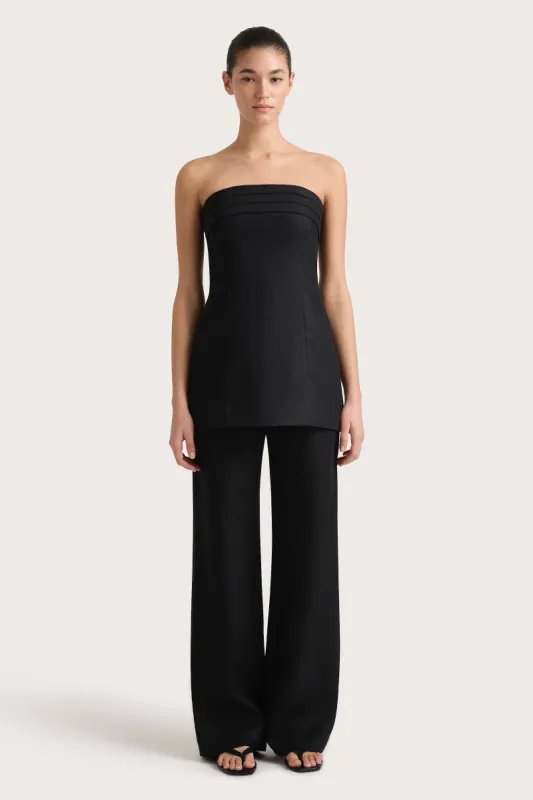 Fleuri Top Black sold by Faithfull the Brand