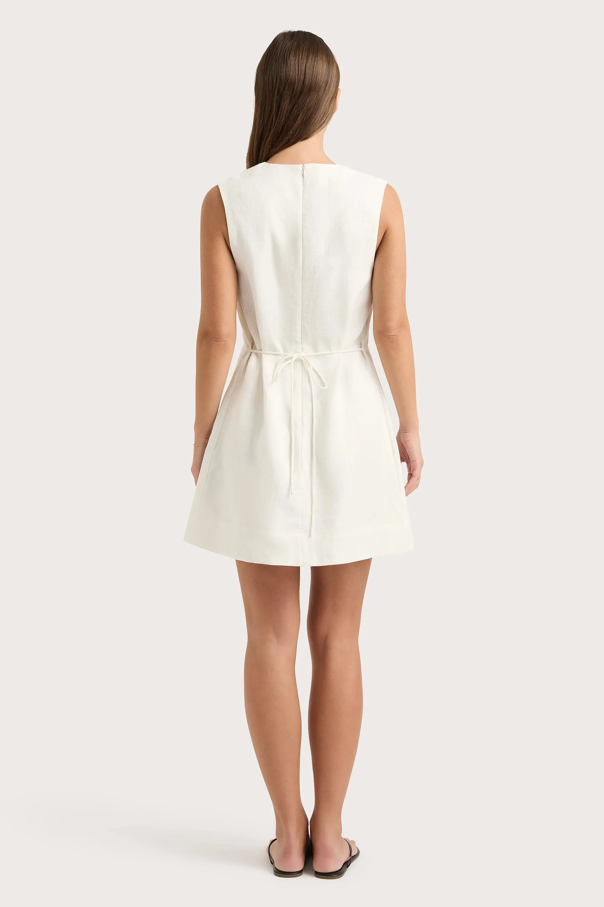 Daiane Mini Dress White - Final Sale sold by Faithfull the Brand product image thumbnail 4