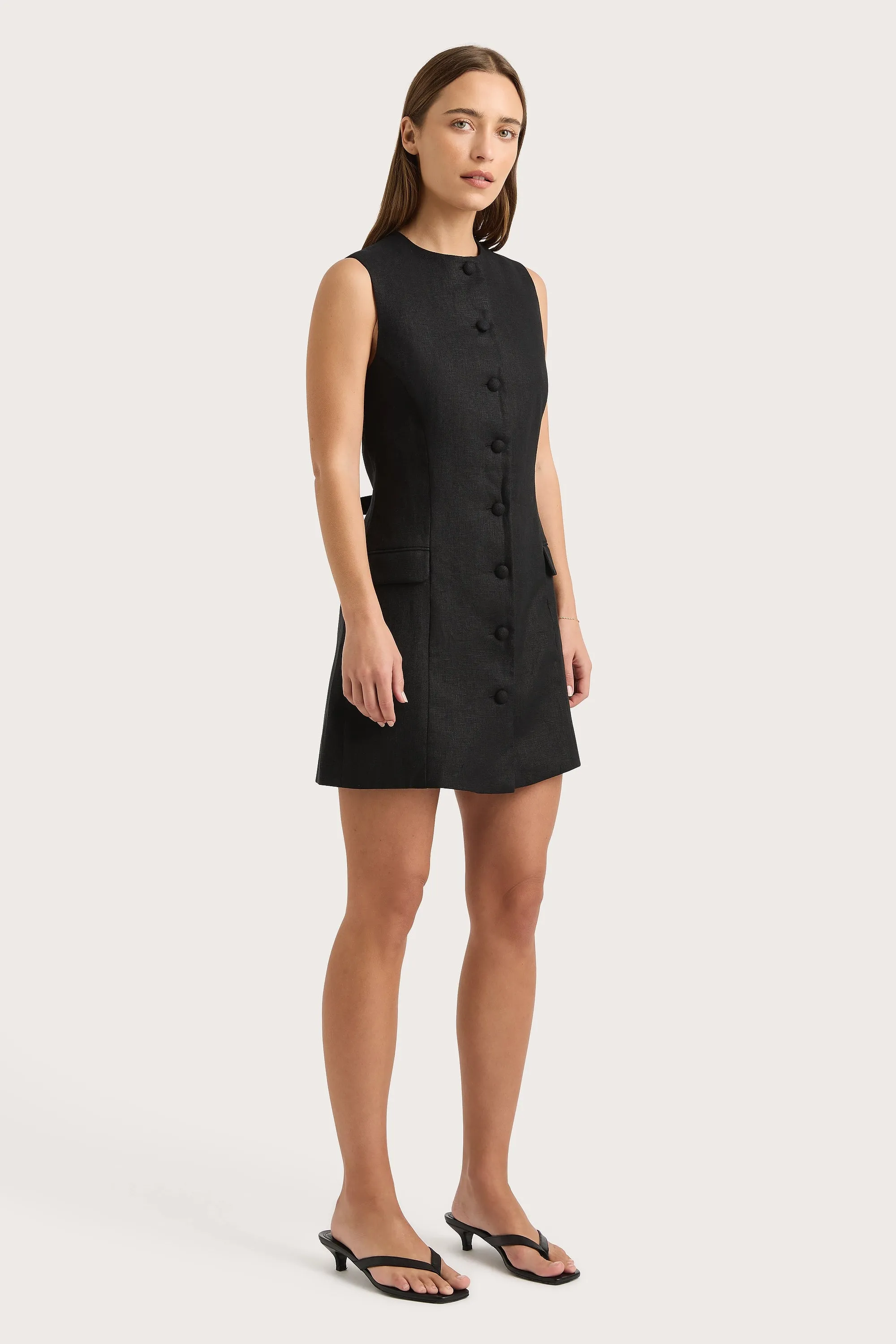 Jane Mini Dress Black - Final Sale sold by Faithfull the Brand product image thumbnail 4