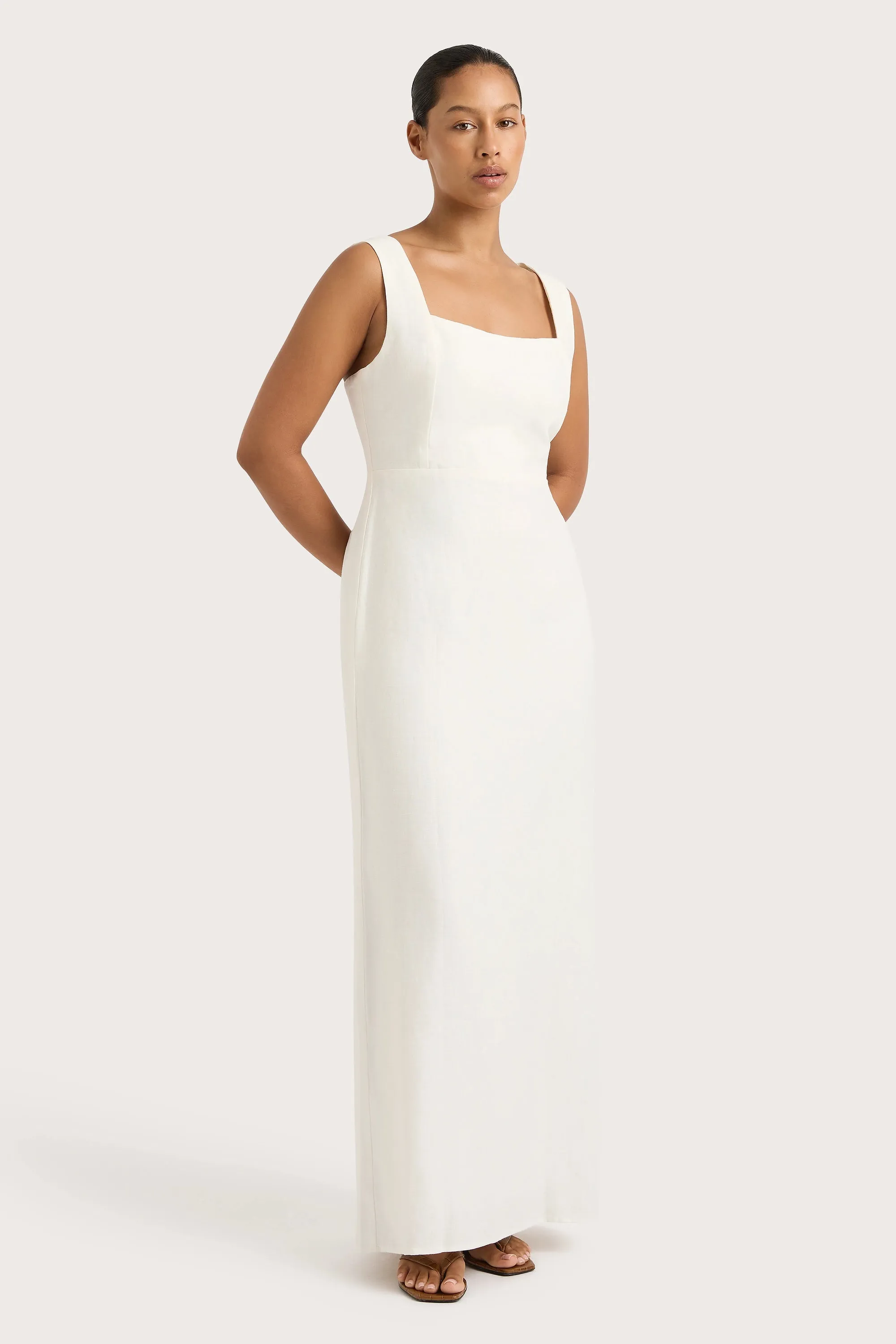 Lais Midi Dress White - Final Sale sold by Faithfull the Brand product image thumbnail 2