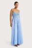 Antoine Maxi Dress Mid Blue sold by Faithfull the Brand
