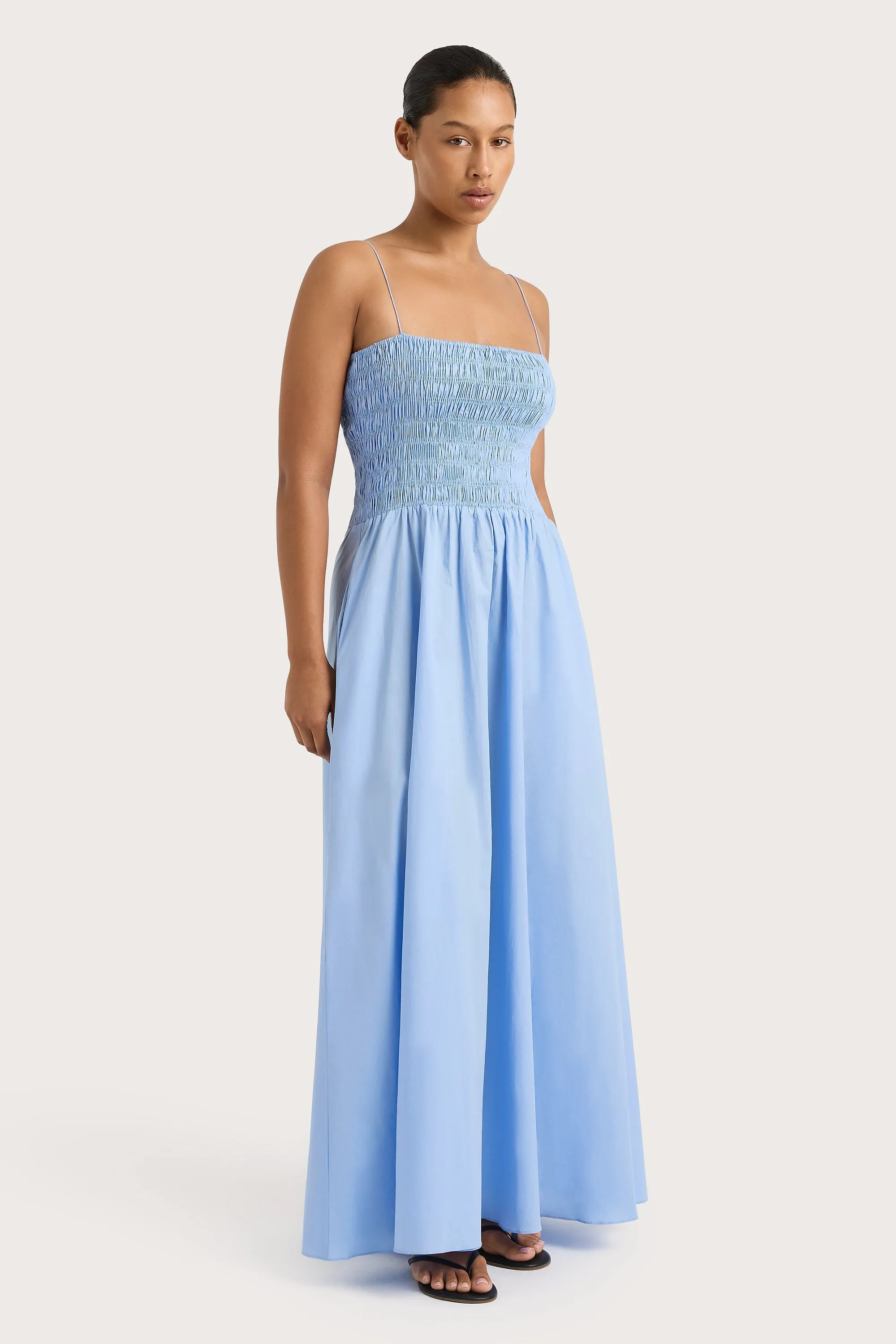 Antoine Maxi Dress Mid Blue sold by Faithfull the Brand product image thumbnail 3