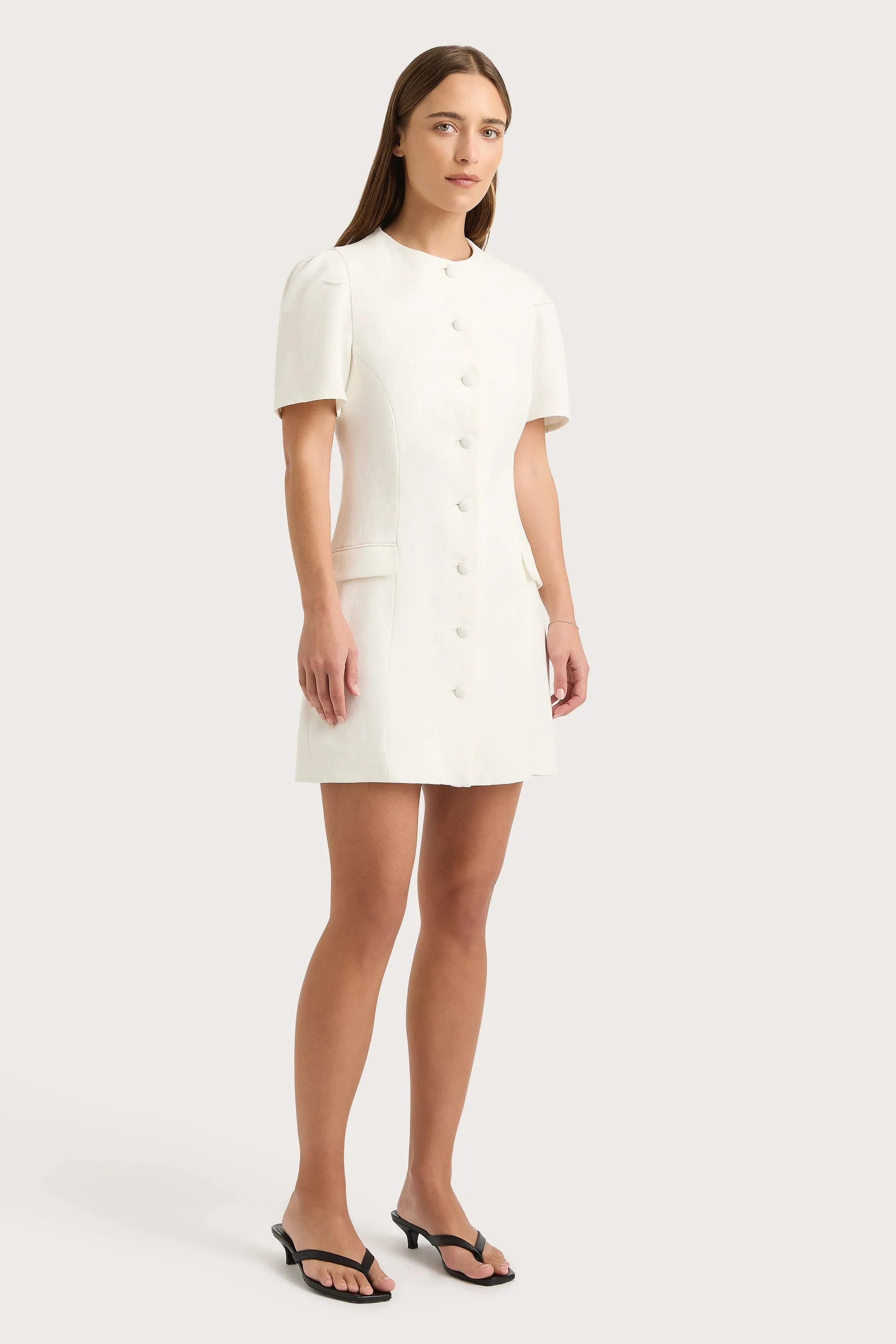 Emma Mini Dress White - Final Sale sold by Faithfull the Brand product image thumbnail 3