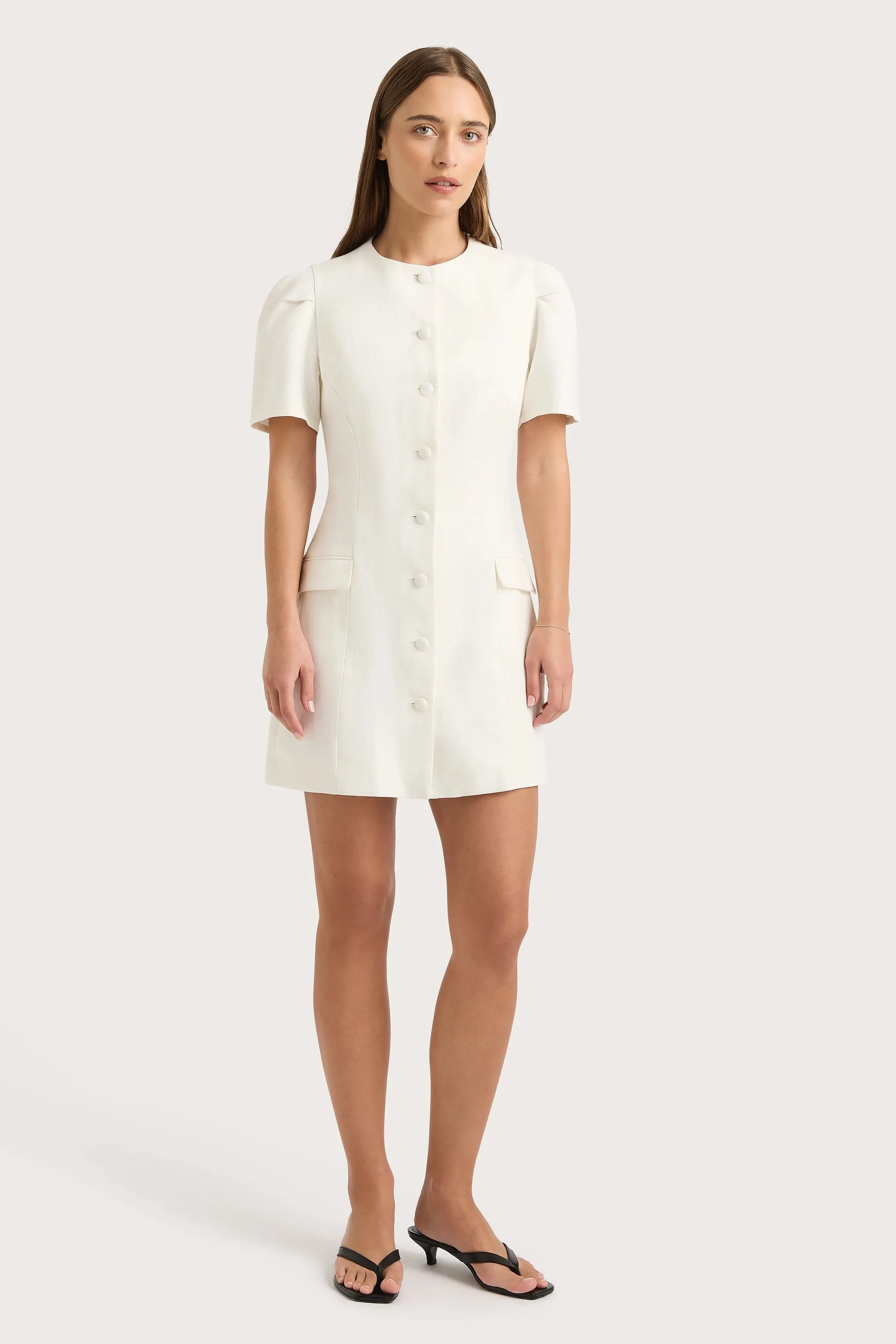 Emma Mini Dress White - Final Sale sold by Faithfull the Brand