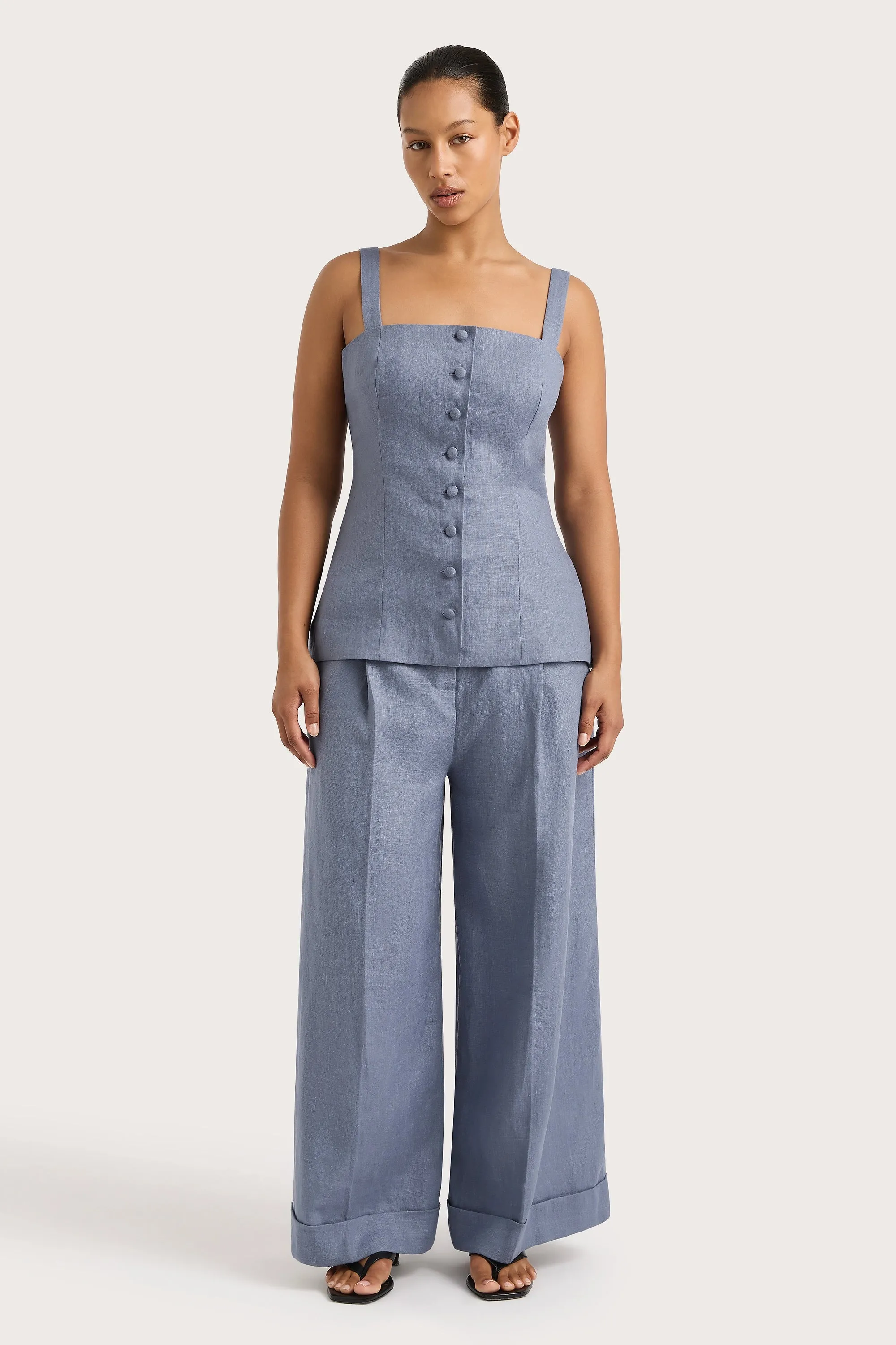 Clove Trouser Cornflower Blue - Final Sale sold by Faithfull the Brand product image thumbnail 5