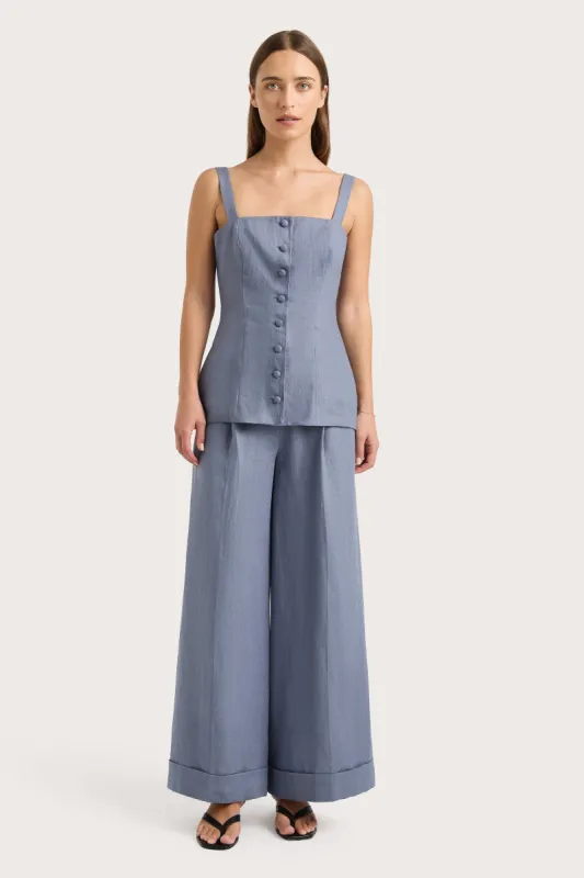 Clove Trouser Cornflower Blue - Final Sale made by Faithfull the Brand