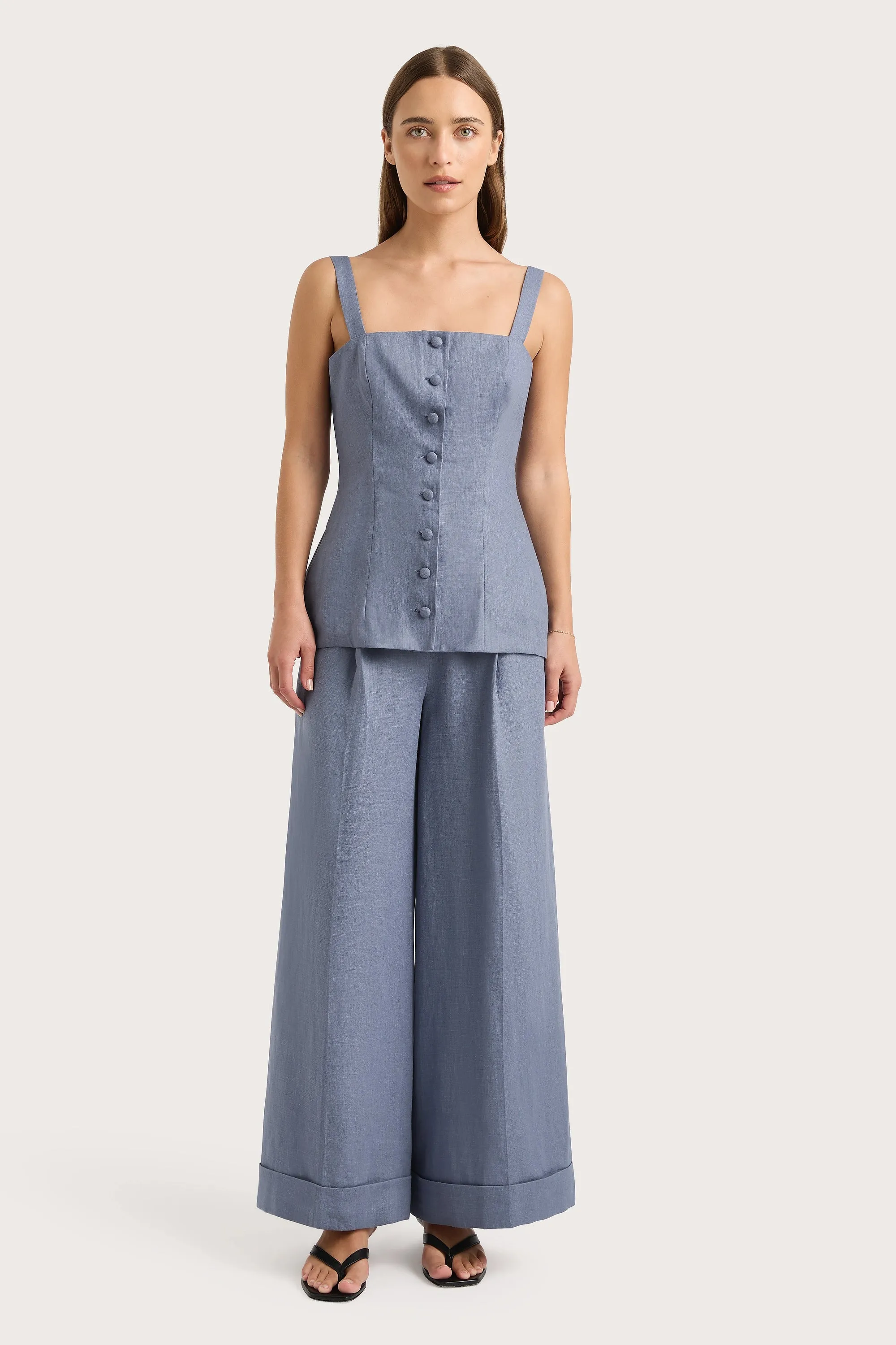 Clove Trouser Cornflower Blue - Final Sale sold by Faithfull the Brand