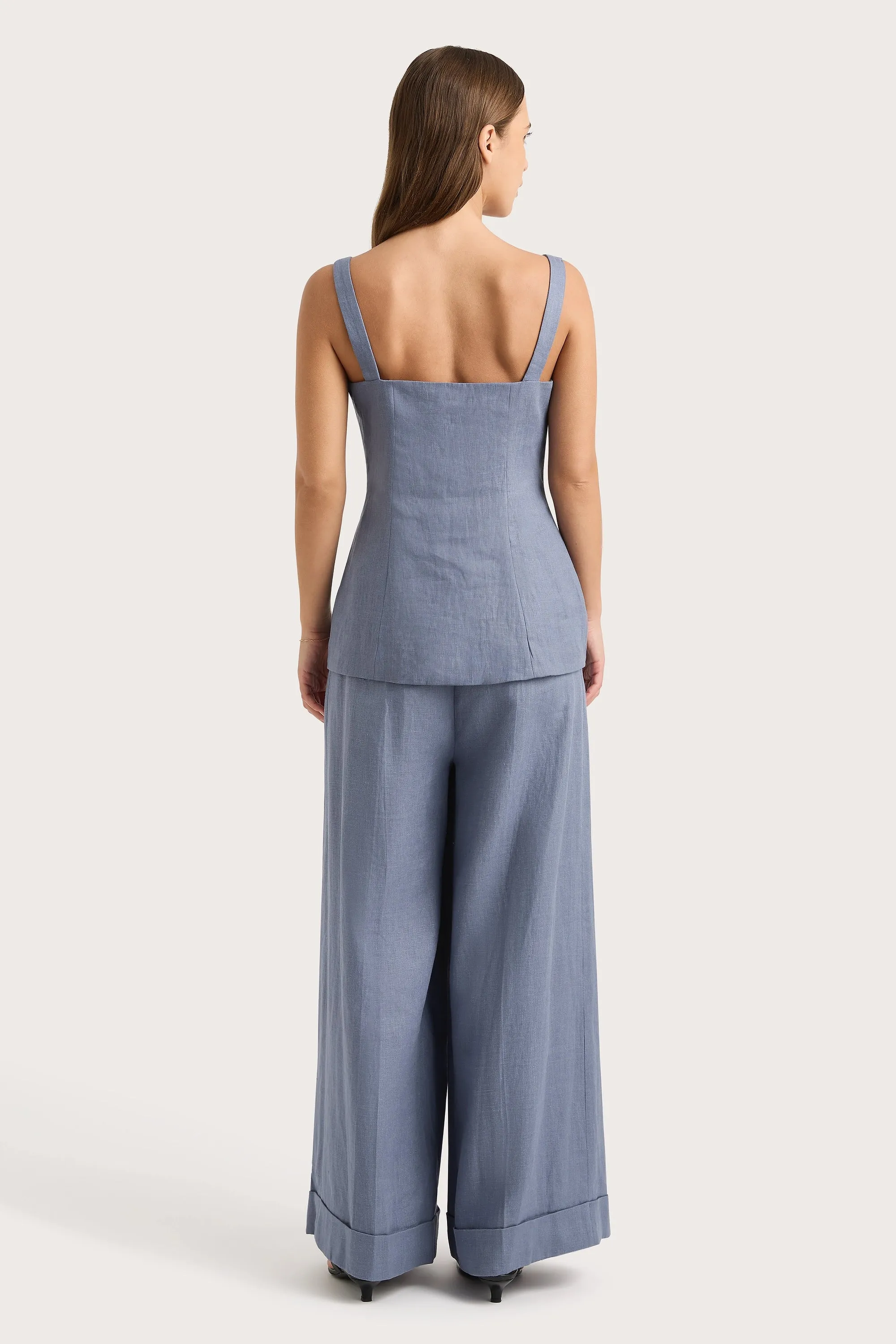 Clove Trouser Cornflower Blue - Final Sale sold by Faithfull the Brand product image thumbnail 4