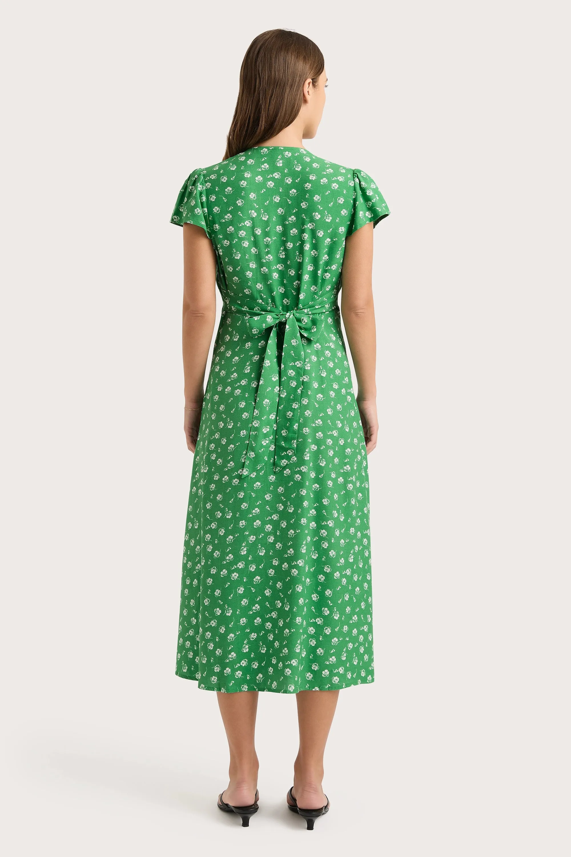 Doiret Midi Dress Green - Final Sale sold by Faithfull the Brand product image thumbnail 4
