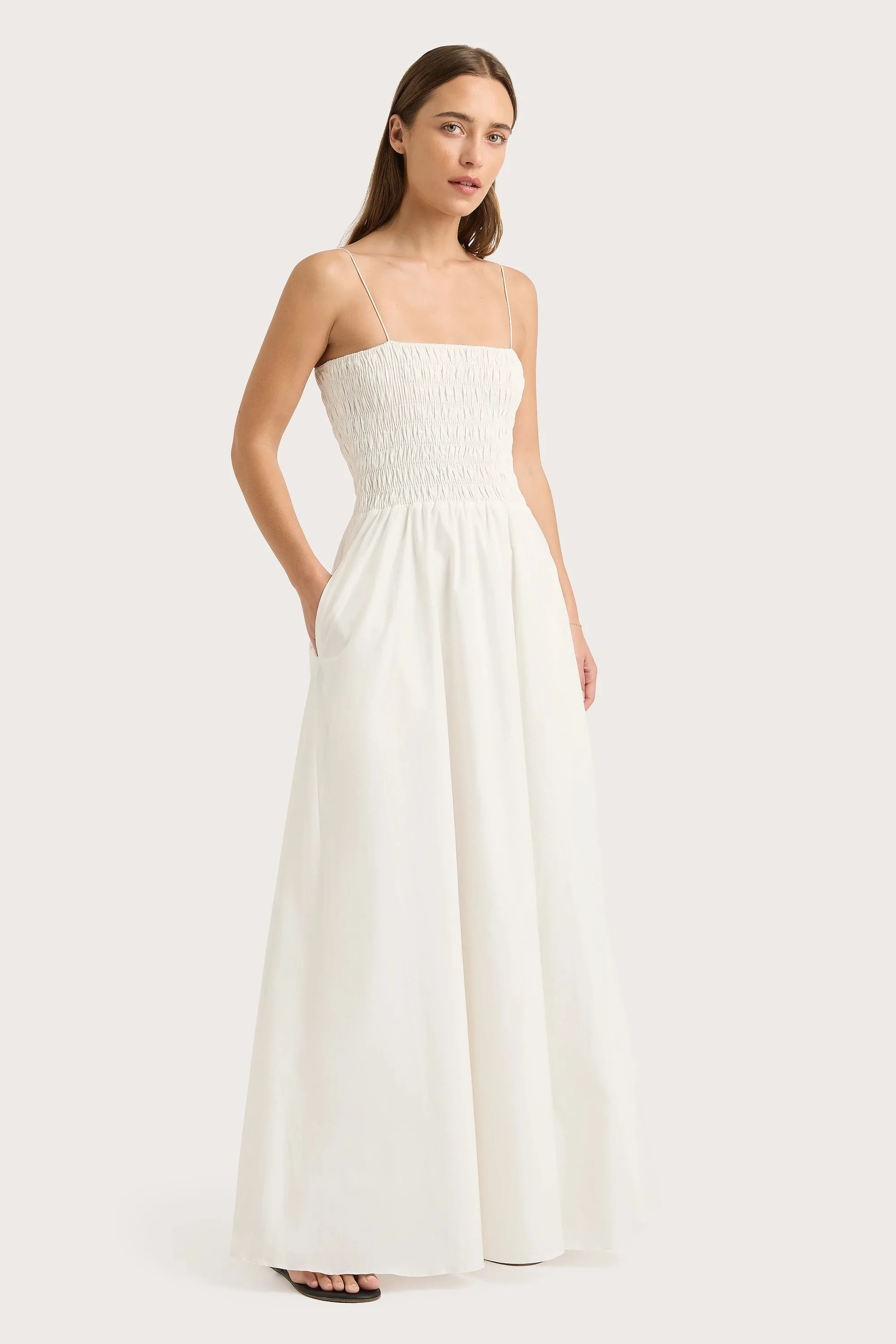 Antoine Maxi Dress White - Final Sale sold by Faithfull the Brand product image thumbnail 3