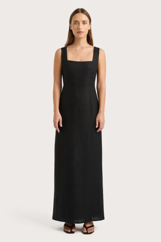 Lais Midi Dress Black sold by Faithfull the Brand