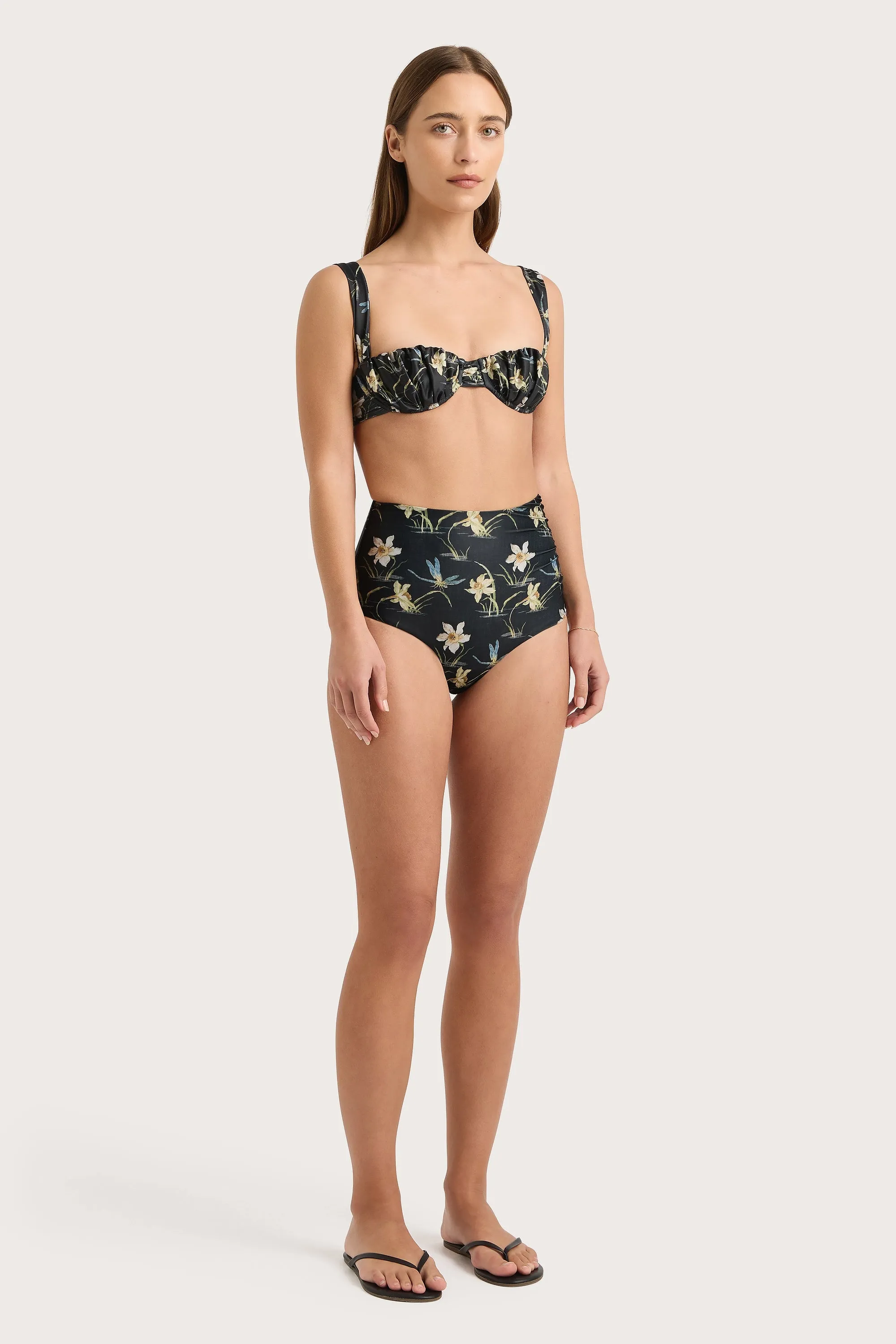 Emily Bikini Top Daffodil Print - Final Sale sold by Faithfull the Brand product image thumbnail 3